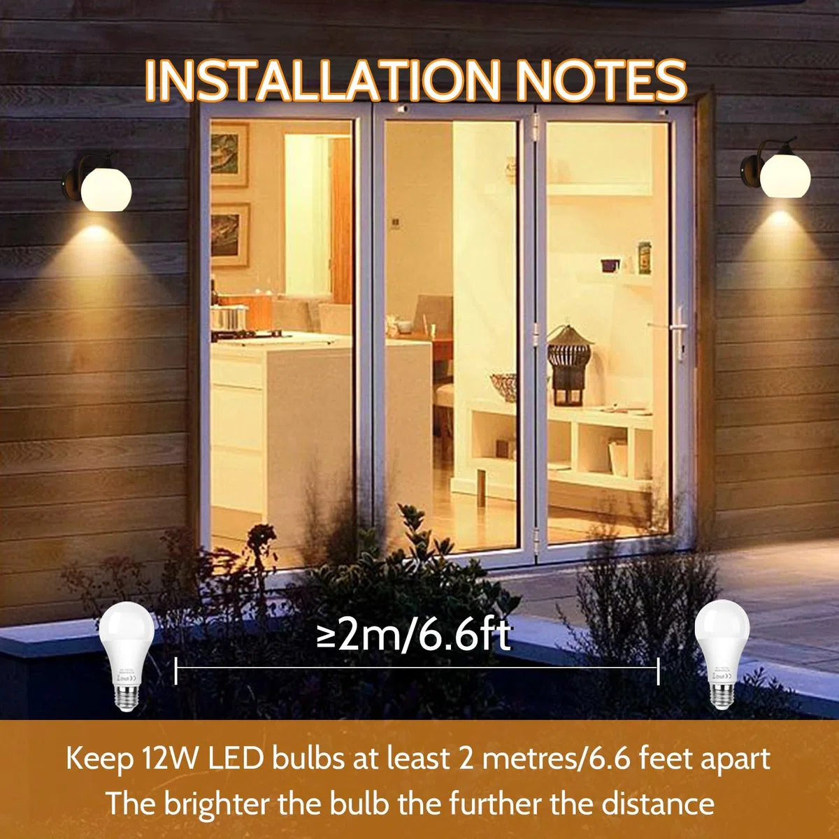 SCNNC Lampadina LED E27 Sensore Crepuscolare 12W, Auto On/Off, Bianco Caldo 3000K, Lampadine Crepuscolare da Esterno E27 per Corridoio Giardino Patio Veranda Scale, 2 Pezzi