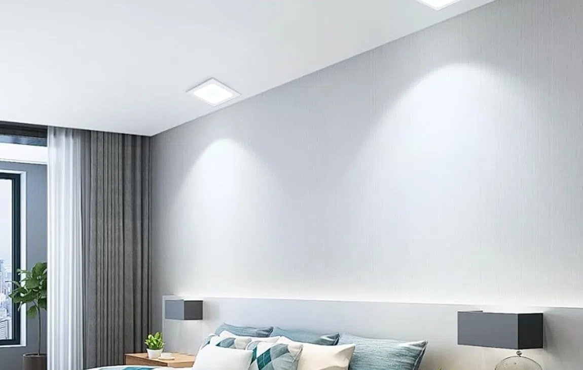 3x Faretti Led da Incasso Quadrato luce Calda 3000k led integrati luci ultrasottili soffitto illuminazione interno. da Incasso Cartongesso (6 watt (11,5x11,5cm)) CW614-3-6W