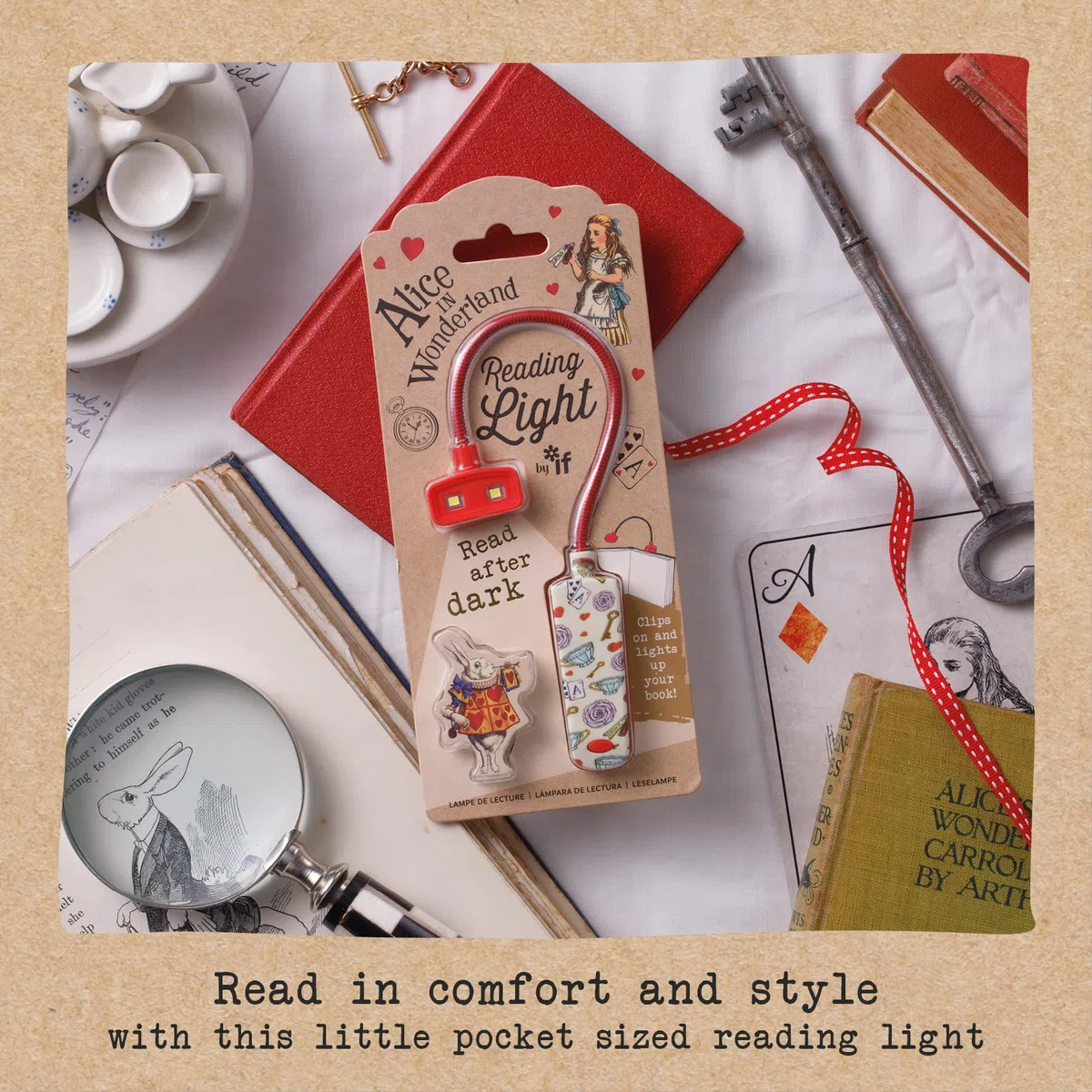 IF Libro Lover's Reading Light - Alice, Rosso