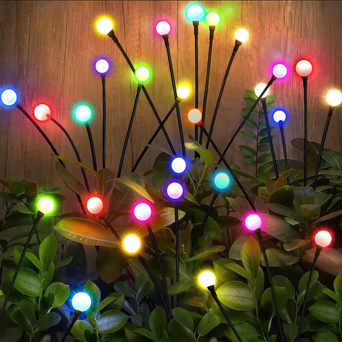 Lampade solari per esterni, 4 pezzi, lucciole solari con 10 LED, Colorato lampade solaro da giardino, IP65, impermeabili, per esterni, luci decorazione da giardino, balcone