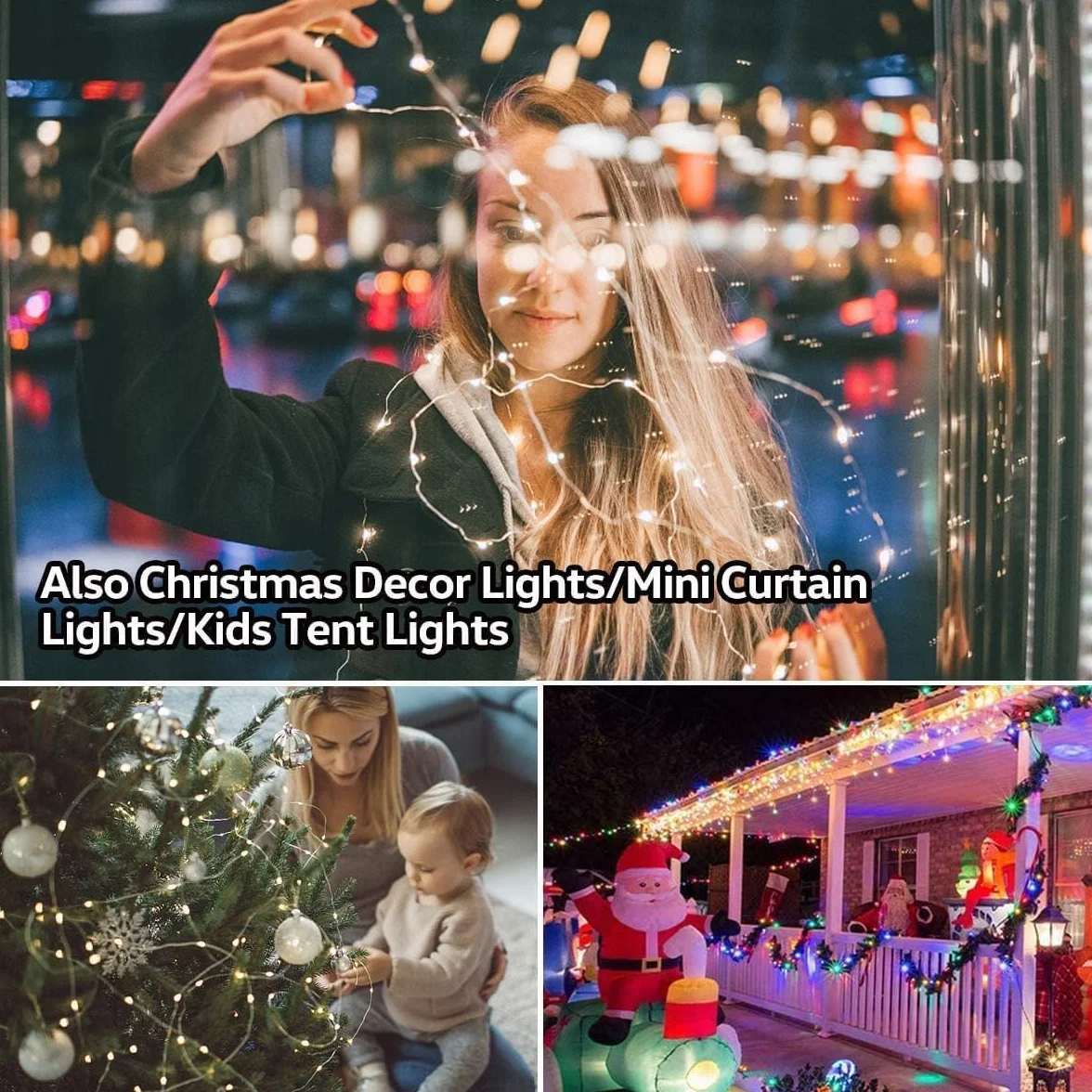 Illuminazione per ombrellone, catena di luci a LED per ombrellone da giardino, protezione IP68, strisce luminose LED (8 fili x 1,3 m, 3000 k)