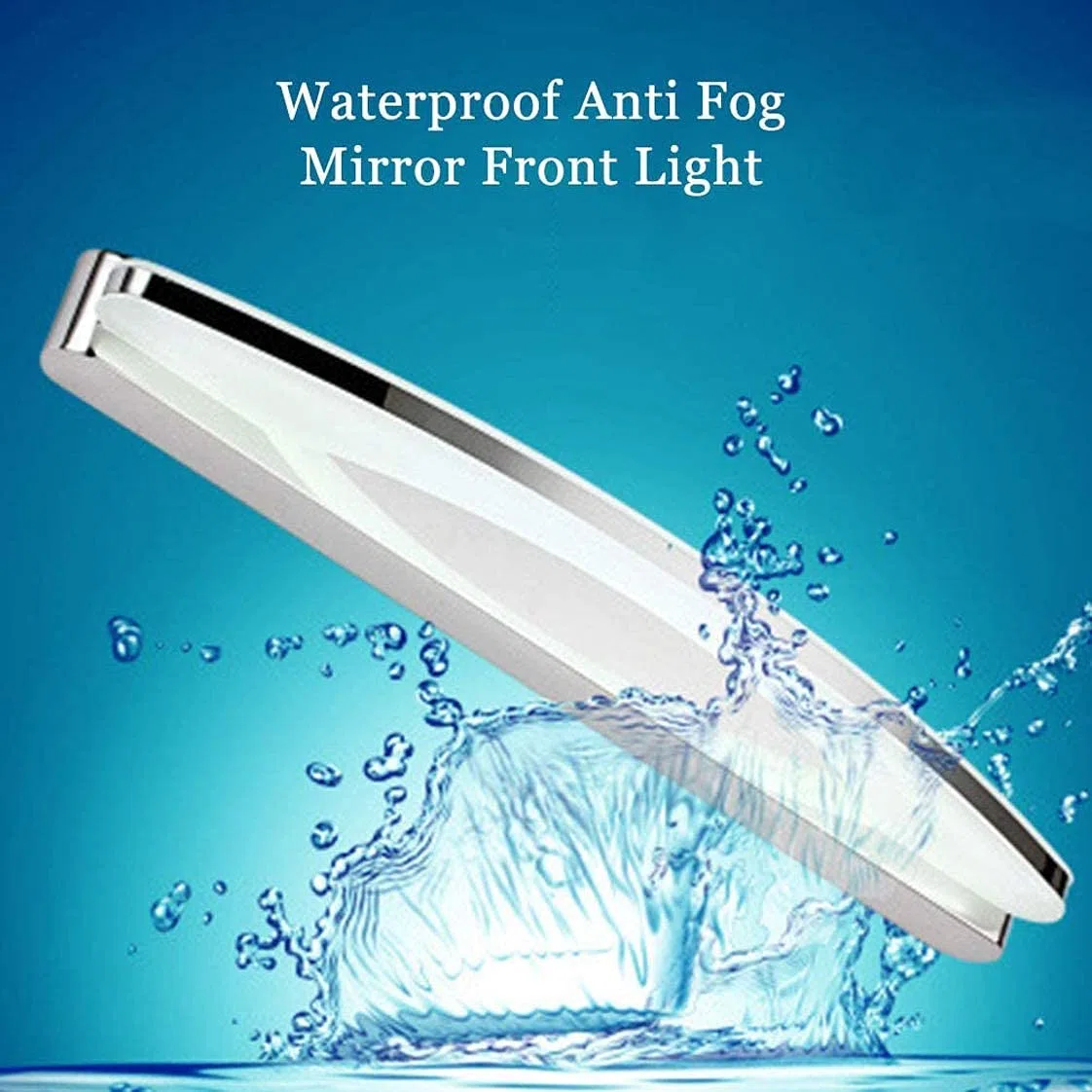 Specchio da Bagno a LED Impermeabile - Applique angolare Regolabile con Design Anti-Schizzi in Acciaio Inossidabile, Illuminazione Perfetta per l'arredamento di casa e bagni Modern