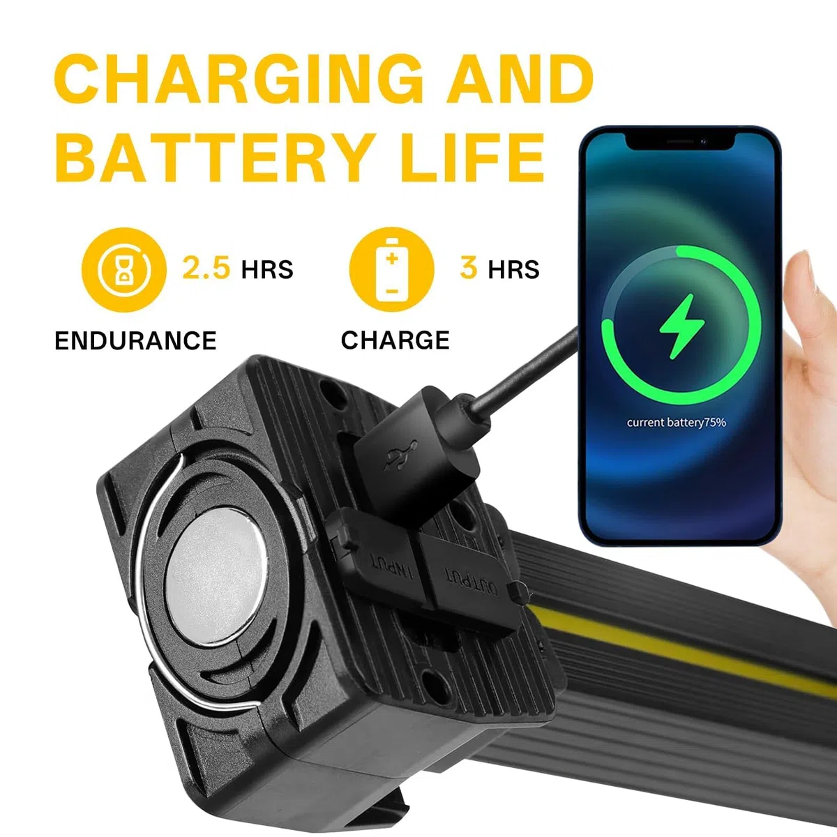 Lampada da palestra per pose, lampada da posa magnetica per palestra, lampada portatile con dimmer, luce da lavoro con rotazione di 180 gradi, per riparazioni auto, campeggio e emergenze