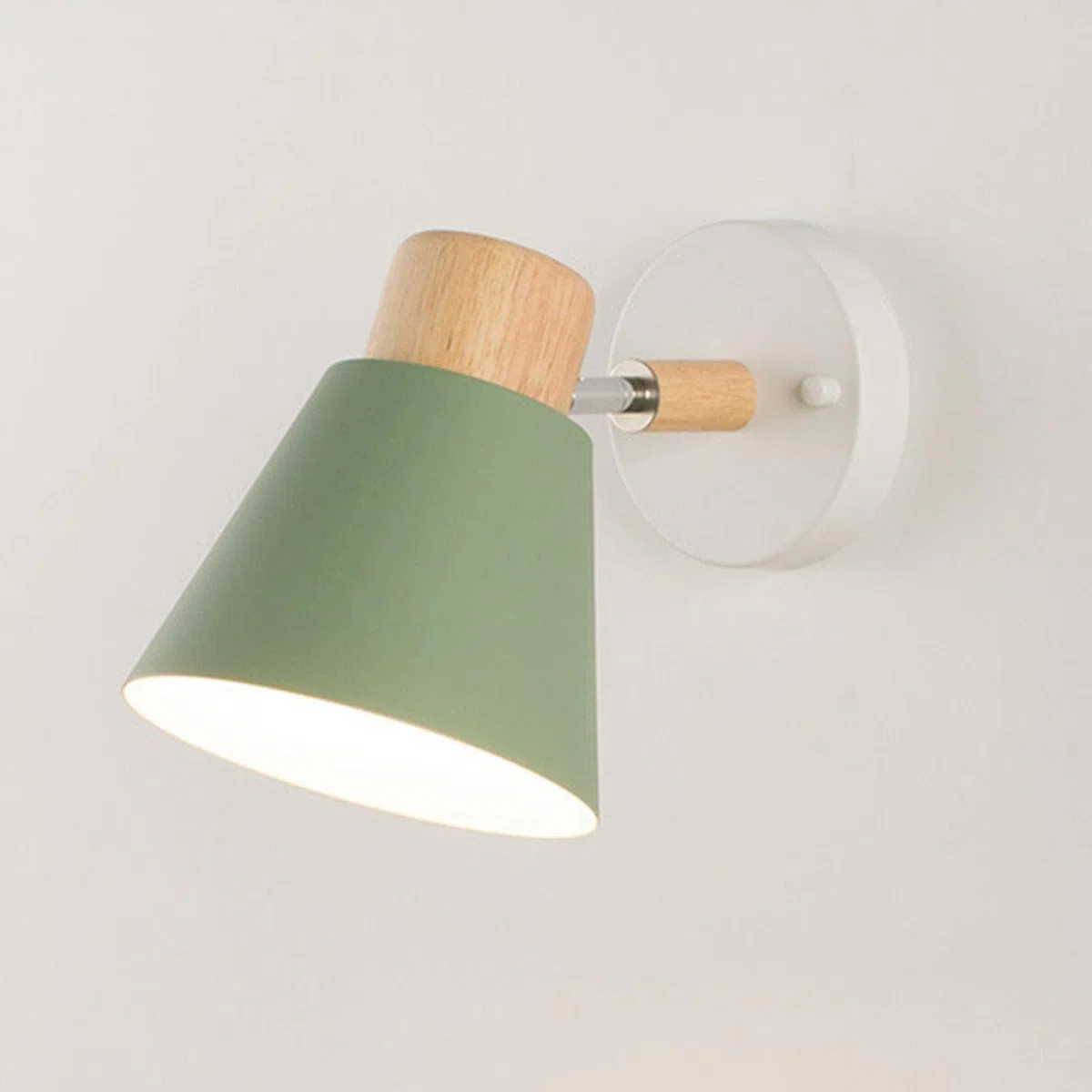 Milageto Nordic Creativo Lampada Da Parete E27 Lampada Da Comodino Decorativo Semplice Applique Da Parete Illuminazione per La Camera Dei Bambini Balcone, VERDE