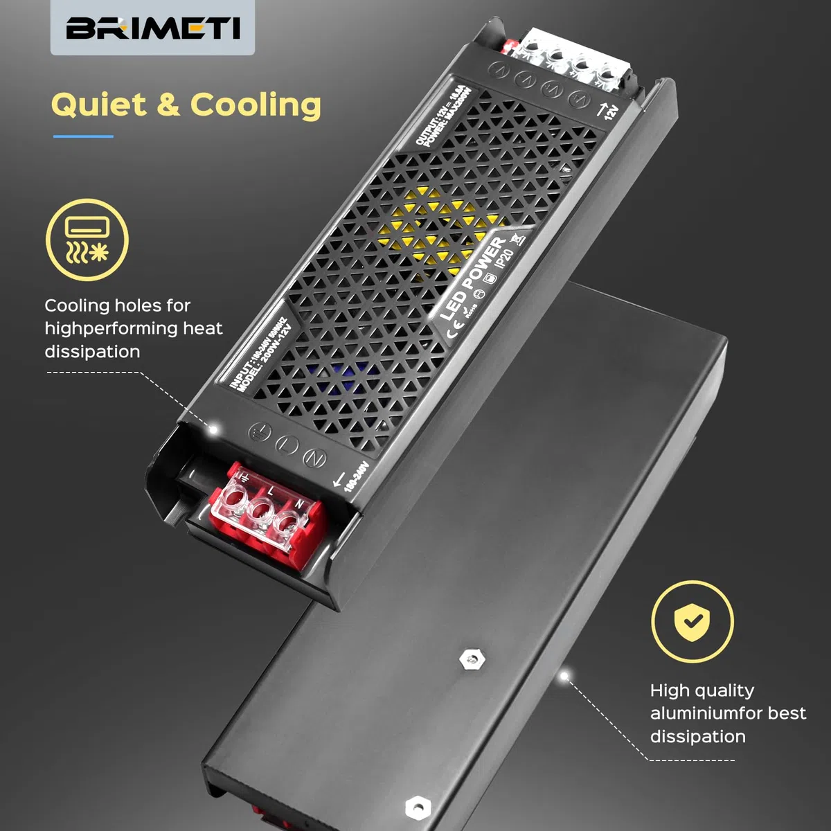 Trasformatore LED 12V 100W 8.3A Dimmerabile Alimentatore Ultra Sottile Driver AC 220V a DC 12 Volt Dimmer Adattatore Bassa Tensione Costante Trasformatori Alimentatoredi per Strisce LED