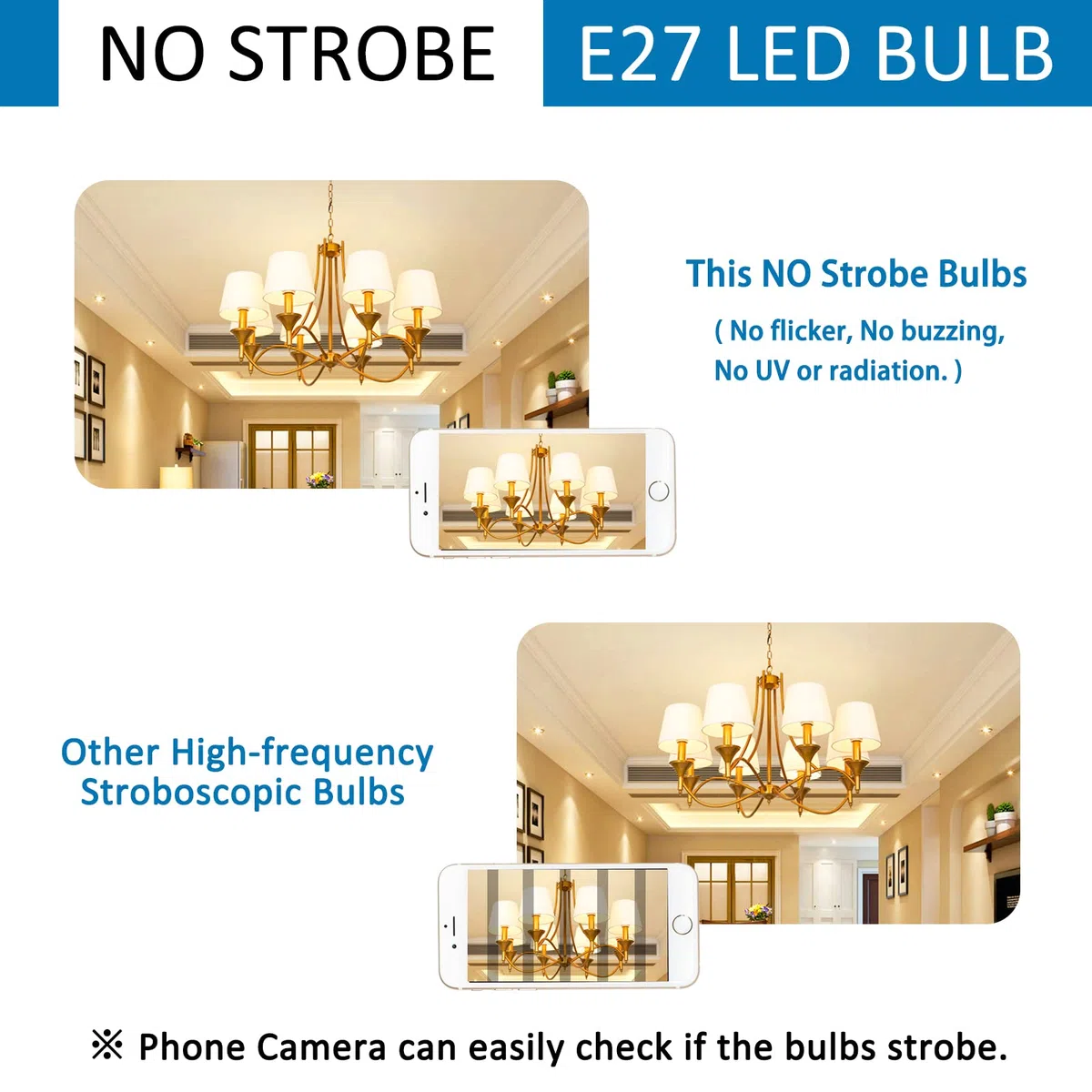 Lampadina Mais E27 LED 12W, 220-240V, Non Dimmerabile, 1200LM Bianco Caldo 3000K, Equivalente 100W Incandescenza, Lampadina LED E27 Mais per Lampadario, Lampada da Tavolo, Lampada da Parete, 6 Pezzi