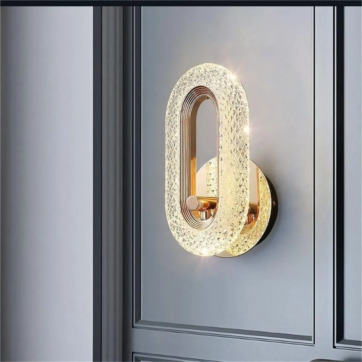 Lampada da parete creativa per soggiorno e corridoio, luci da comodino di lusso per corridoio, design moderno, stile semplice, illuminazione per interni, decorazione per la casa