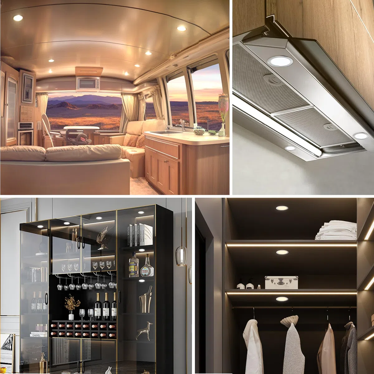 YindaLux Set di 3 Faretti LED Soffitto 12V,4000K Bianco neutro Dimmerabili, 3W Faretti LED da Incasso per cartongesso, Foro 55-58mm Alluminio Faretti da incasso Nichel