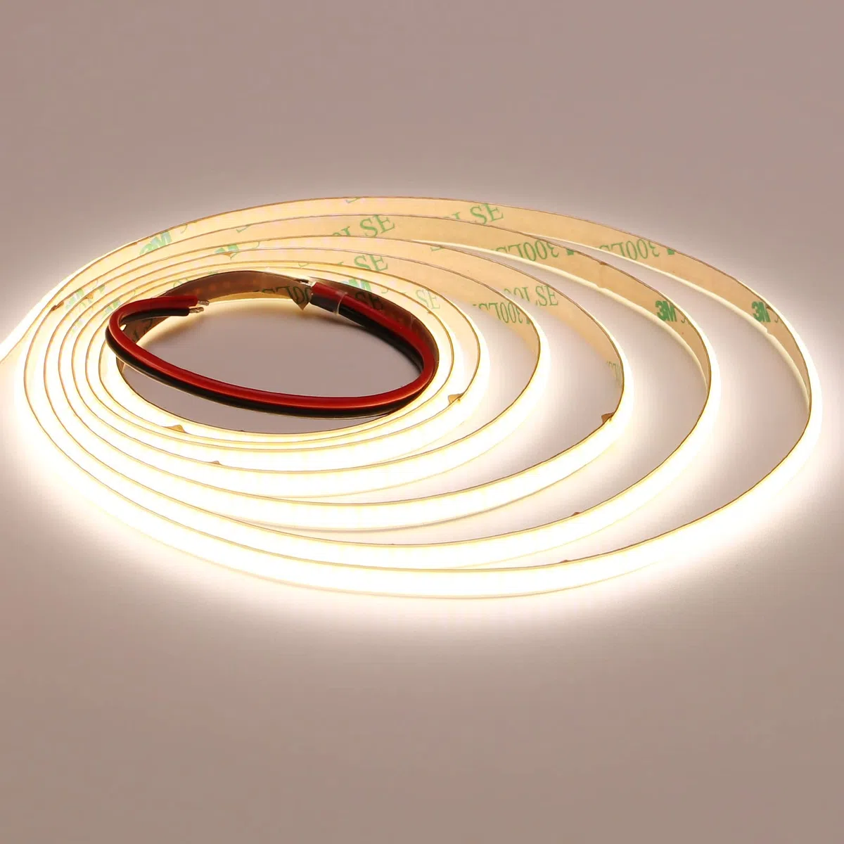 TOPAI Striscia LED COB 3mm 12V Bianco Naturale 4000K 5M 400LED/m CRI92 | Ultra Sottile, Dimmerabile, Senza punti luce, Autoadesiva, Flessibile Tagliabile, IP20 Interno