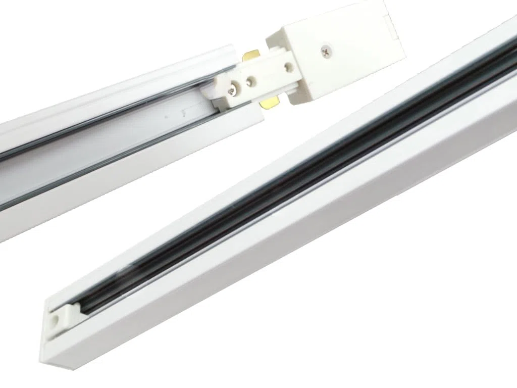 Binario LED Monofase 2m Bianco per faretto a binario 220V BIN-MONO-2M-WH