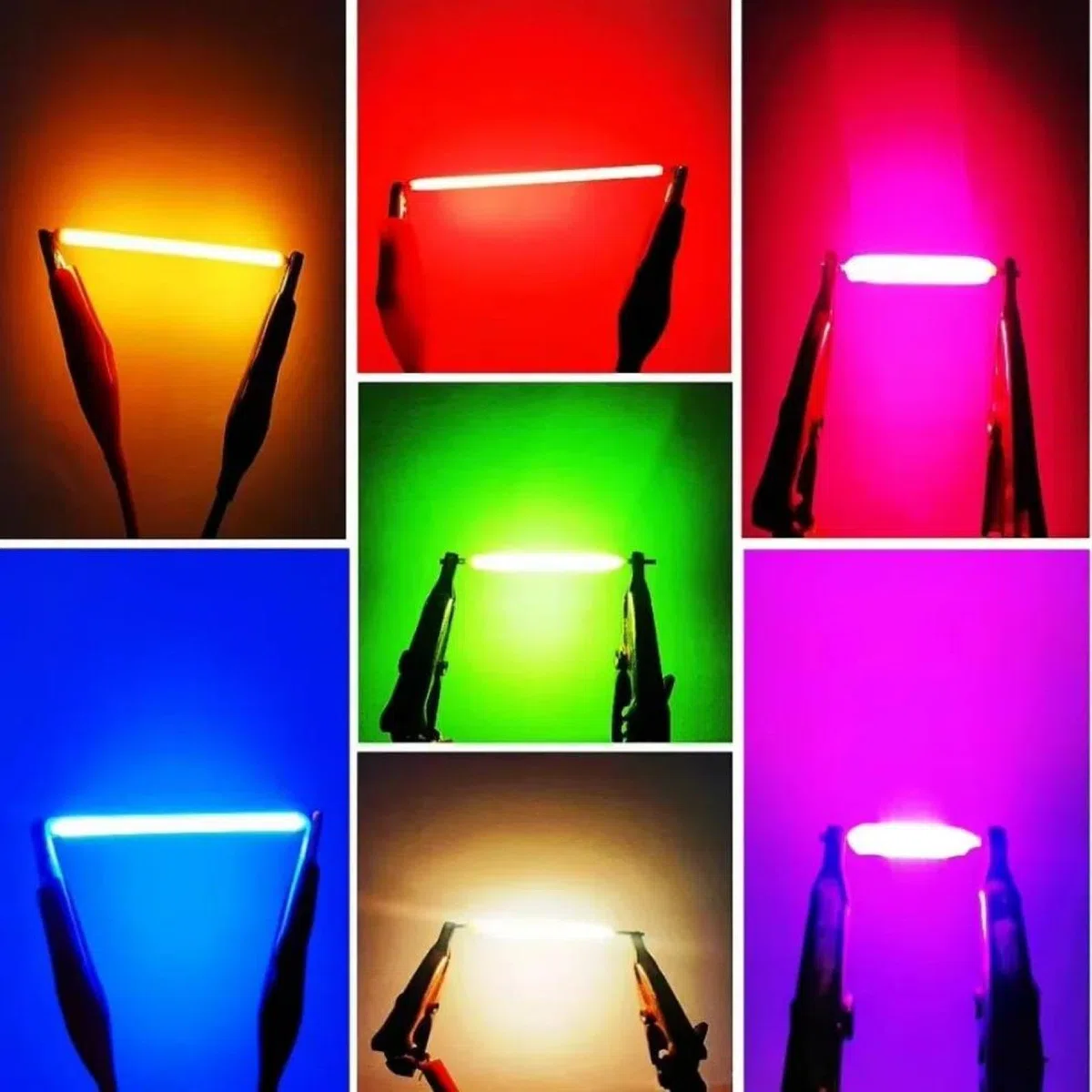 Filamento A LED A LED Da 3 V PARTI LAMPAGNI BULB EDISON PARTI ACCESSENZIONE DI DIODI DI LIGHT ANCANDENCE,2200k Caldo,39 Mm Dc3v10pcs