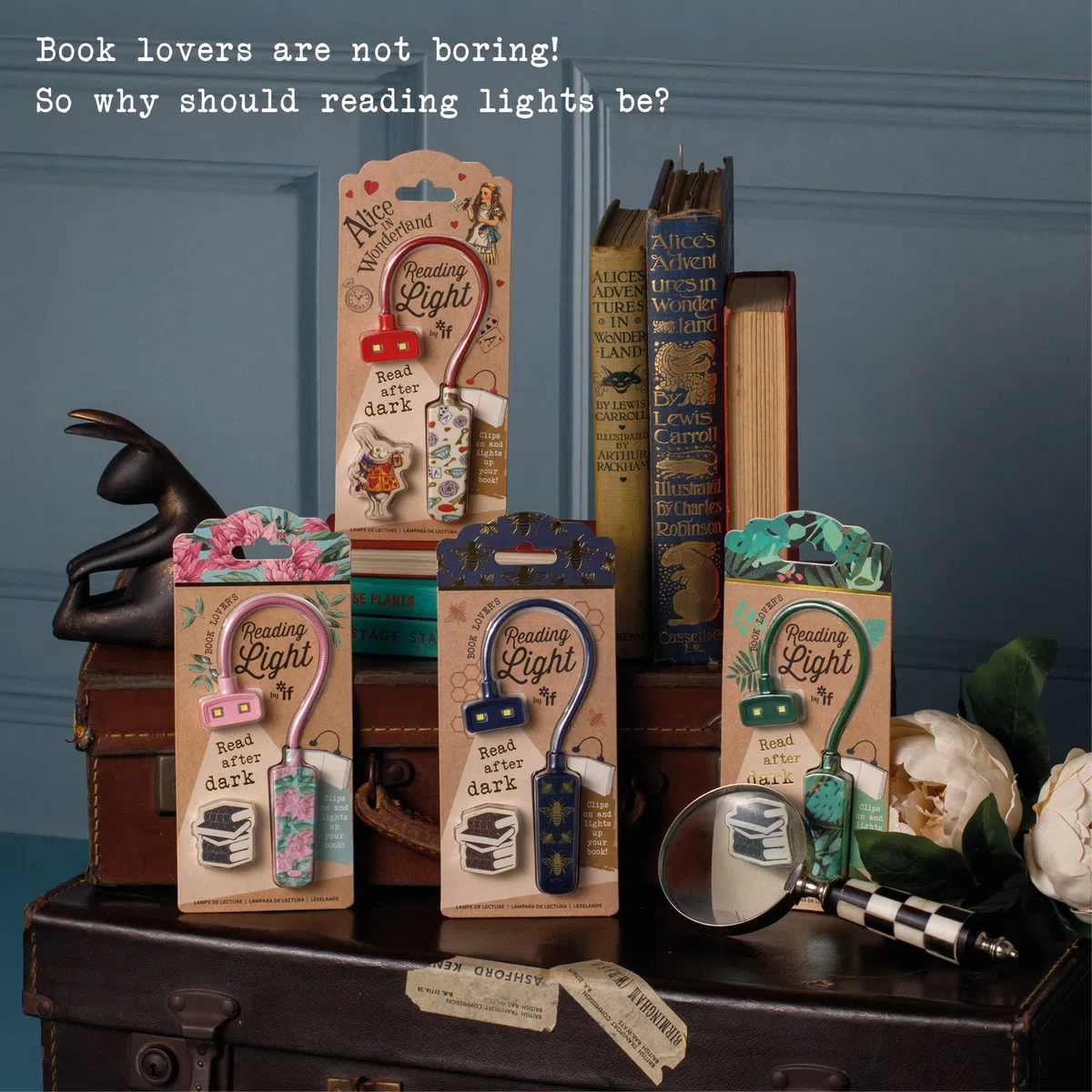 IF Libro Lover's Reading Light - Alice, Rosso