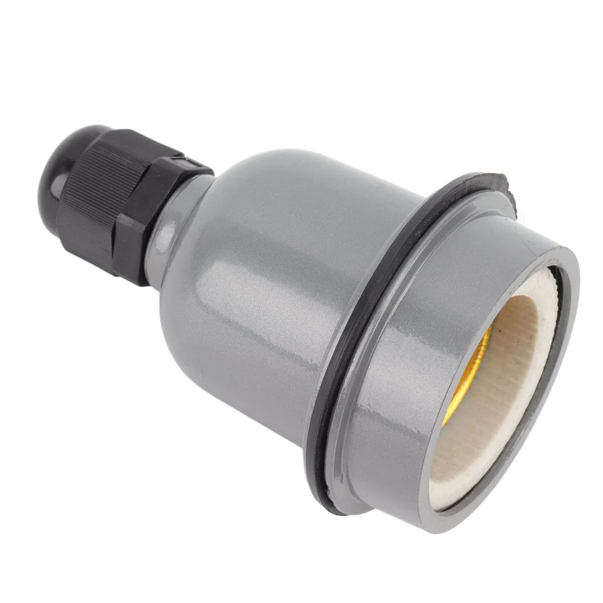 Portalampada E27 da 3 Pezzi, Impermeabile, Isolamento Termico, Guscio in Alluminio, Interfaccia E27 Standard per Il Controllo della Lampadina Isolante