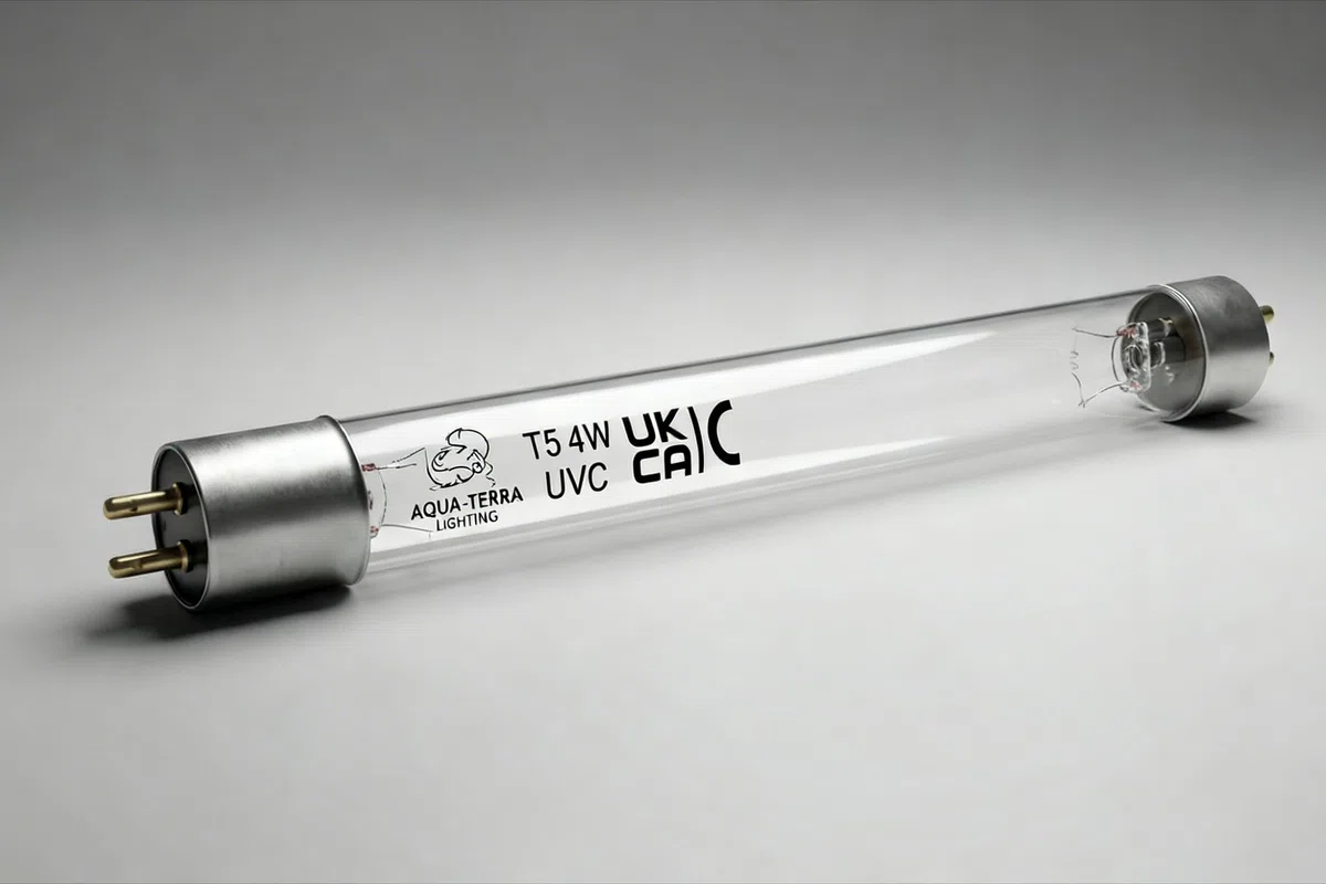 Tubo di ricambio UVC T5 da 4 W, confezione da 2, lampadine UV da 150 mm, lampada germicida a 2 pin a doppia estremità per filtro laghetto e purificatore UV, controllo acqua