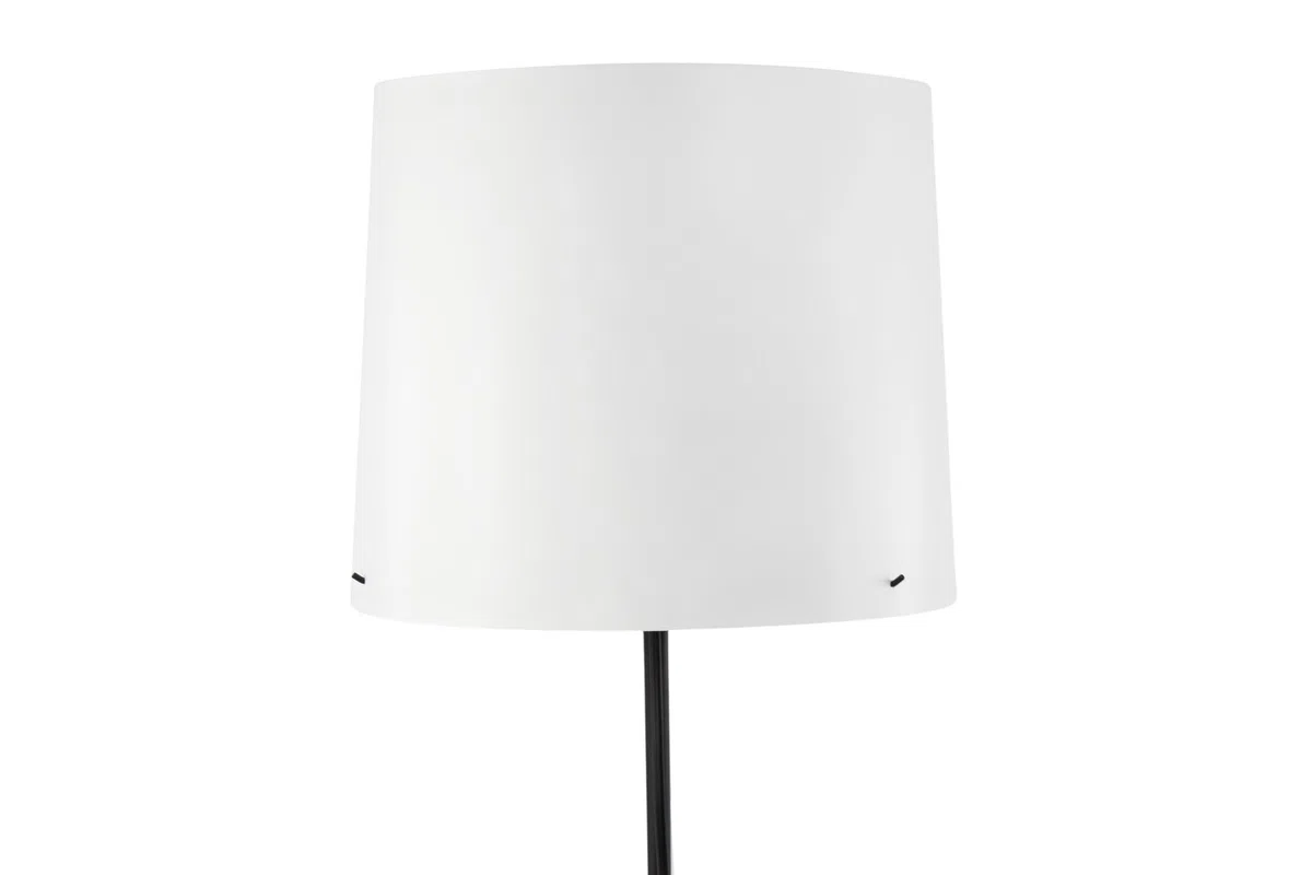 Ikea BARLAST Lampada da terra, Nero/Bianco, 150 cm (59 ")