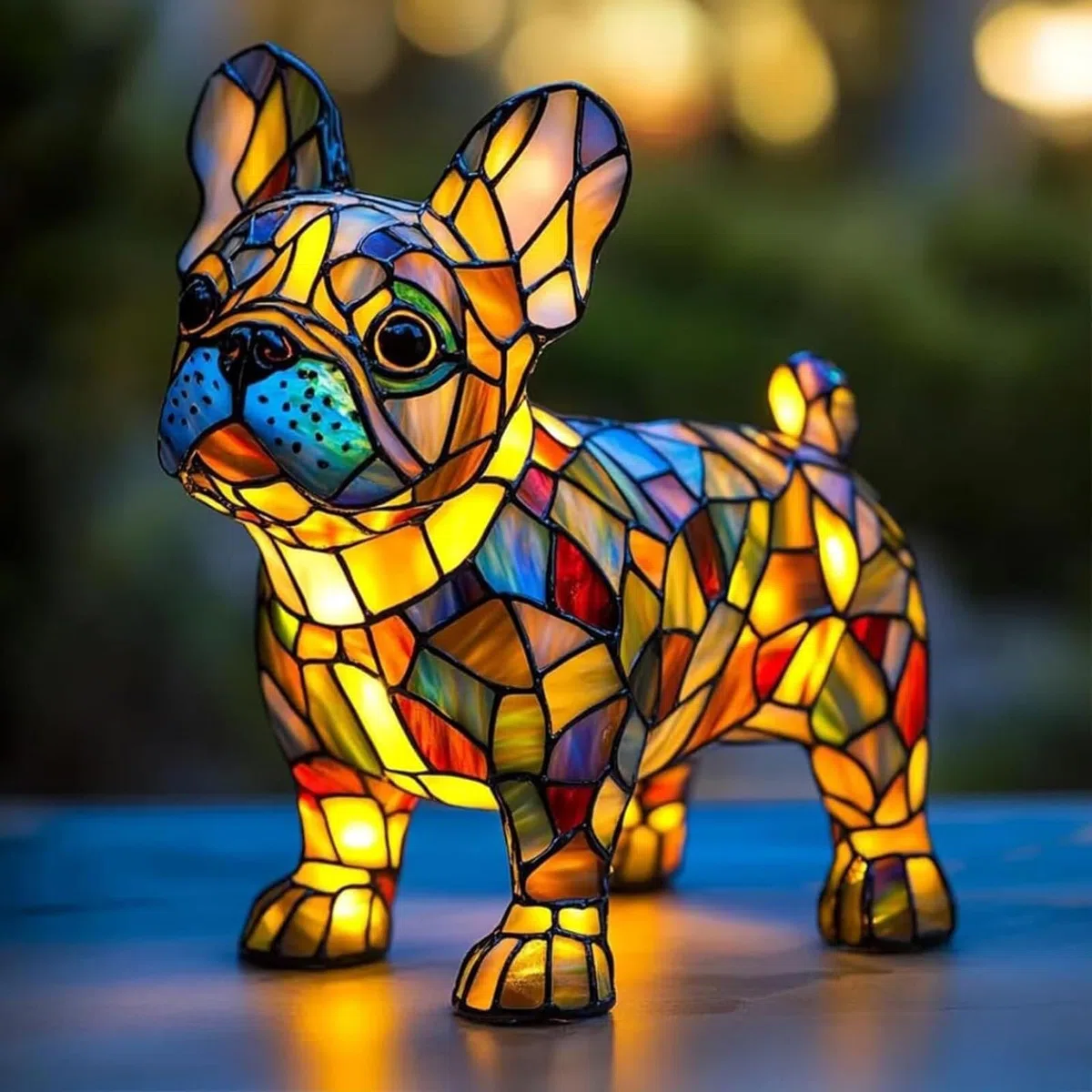 Lampada a forma di bassotto Luce notturna in resina realizzata a mano con luce calda, decorazione da scrivania e comodino a tema animale per gli amanti dei cani, illuminazione artistica a tema canino(
