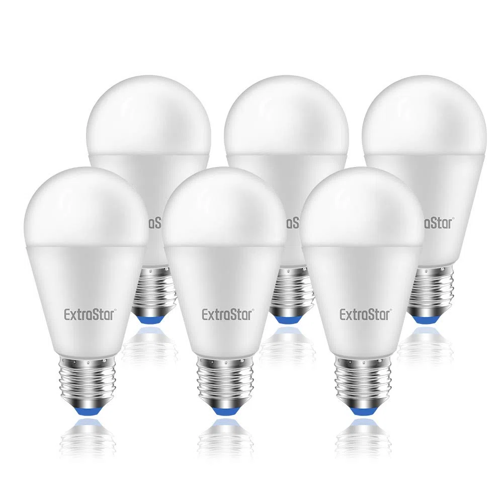 EXTRASTAR Lampadina LED E27, 15W (equivalenti a 120W), 6500K, luce bianca fredda - Pacco da 6
