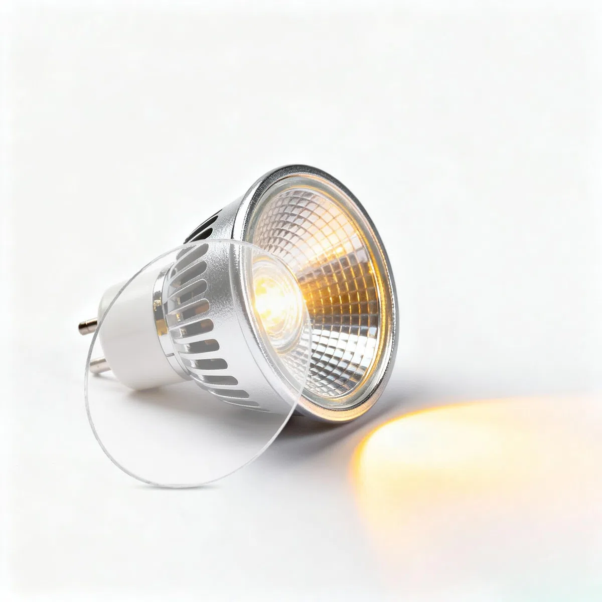 20 coperture a cupola in vetro per riflettori Mr16 Gu10, lente curva decorativa per illuminazione paesaggistica ed esterna