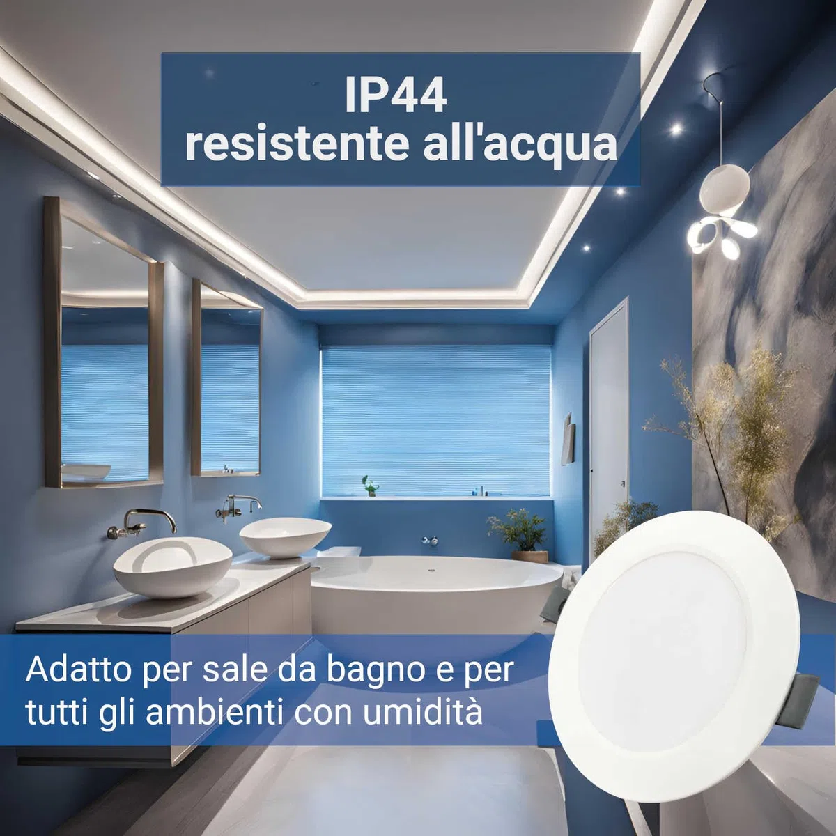 Sigmaled lighting – 6 Faretti LED da Incasso 4W, Spot Ultra Slim 360 lm, 3 Colori Luce Calda Naturale Fredda, IP44 Bagno Interno Esterno Coperto, Cartongesso Soffitto, Foro Ø70–80 mm, 220–240V