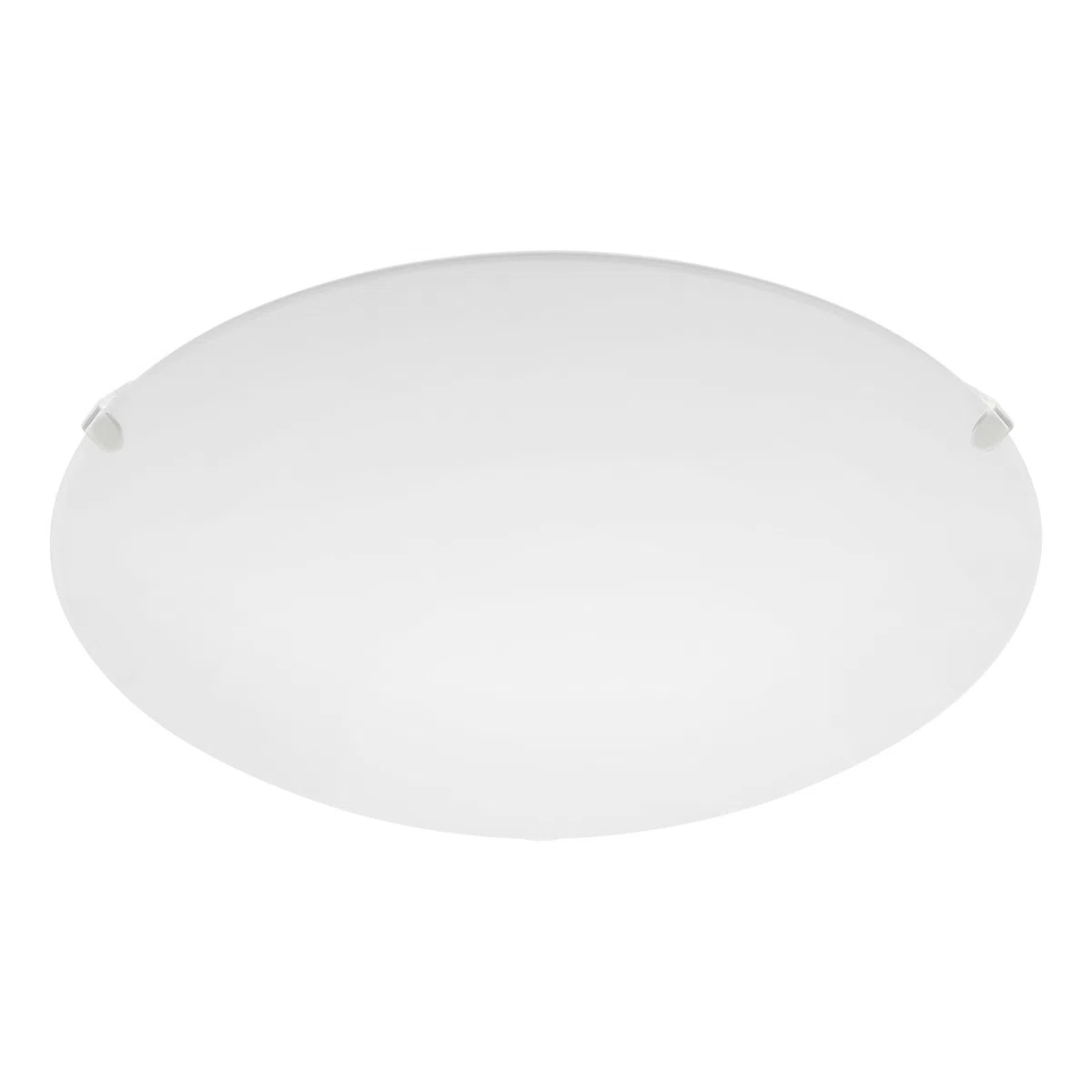 Eglo La plafoniera Mars, lampada da parete a uno punto luce, plafoniera in acciaio, bianco, vetro bianco satinato, attacco E27