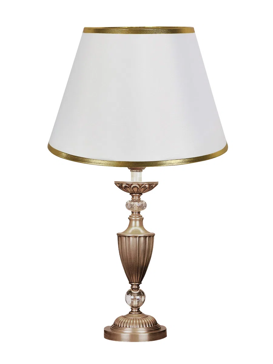 DULEE 11.8" E27/E14 Screw Paralume da Tavolo Tessuto Fatto a Mano Paralumi da Terra,Semplice Lampada da Tavolo,Paralume da Comodino,(Top)18cm x (Height)20cm x (Bottom)30cm,Bianco con finiture dorate
