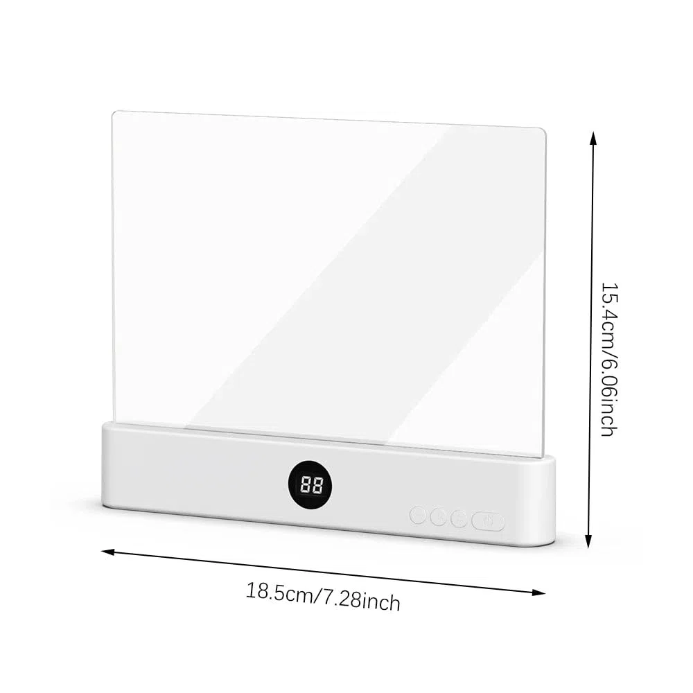Luce da lettura sottile a LED per letto, illuminazione per pagine di libri piatti con luce morbida, lampada da lettura notturna portatile per studio, viaggi, uso familiare, design leggero per libri