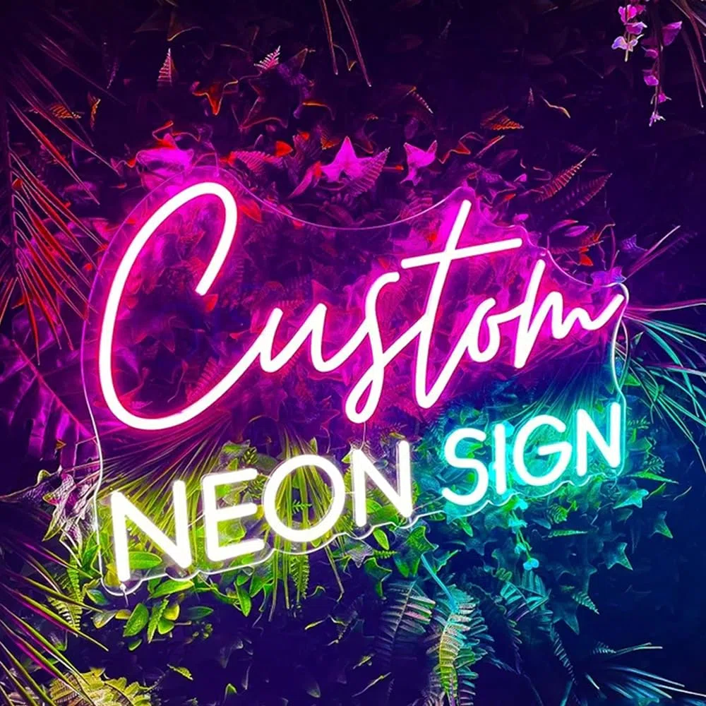 Insegna al Neon LED Personalizzabile Opzionale Scritta Neon Personalizzata Segni Luminosa per Parete Decorazione Camera da Letto Matrimonio Compleanno Festa Negozio Luci Regalo