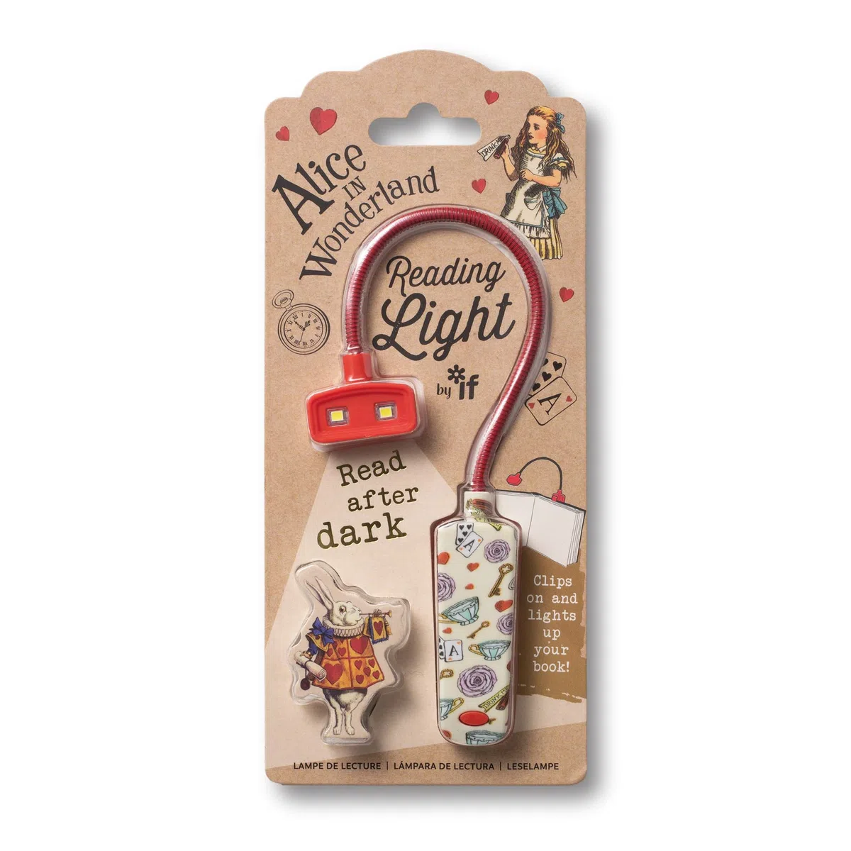 IF Libro Lover's Reading Light - Alice, Rosso