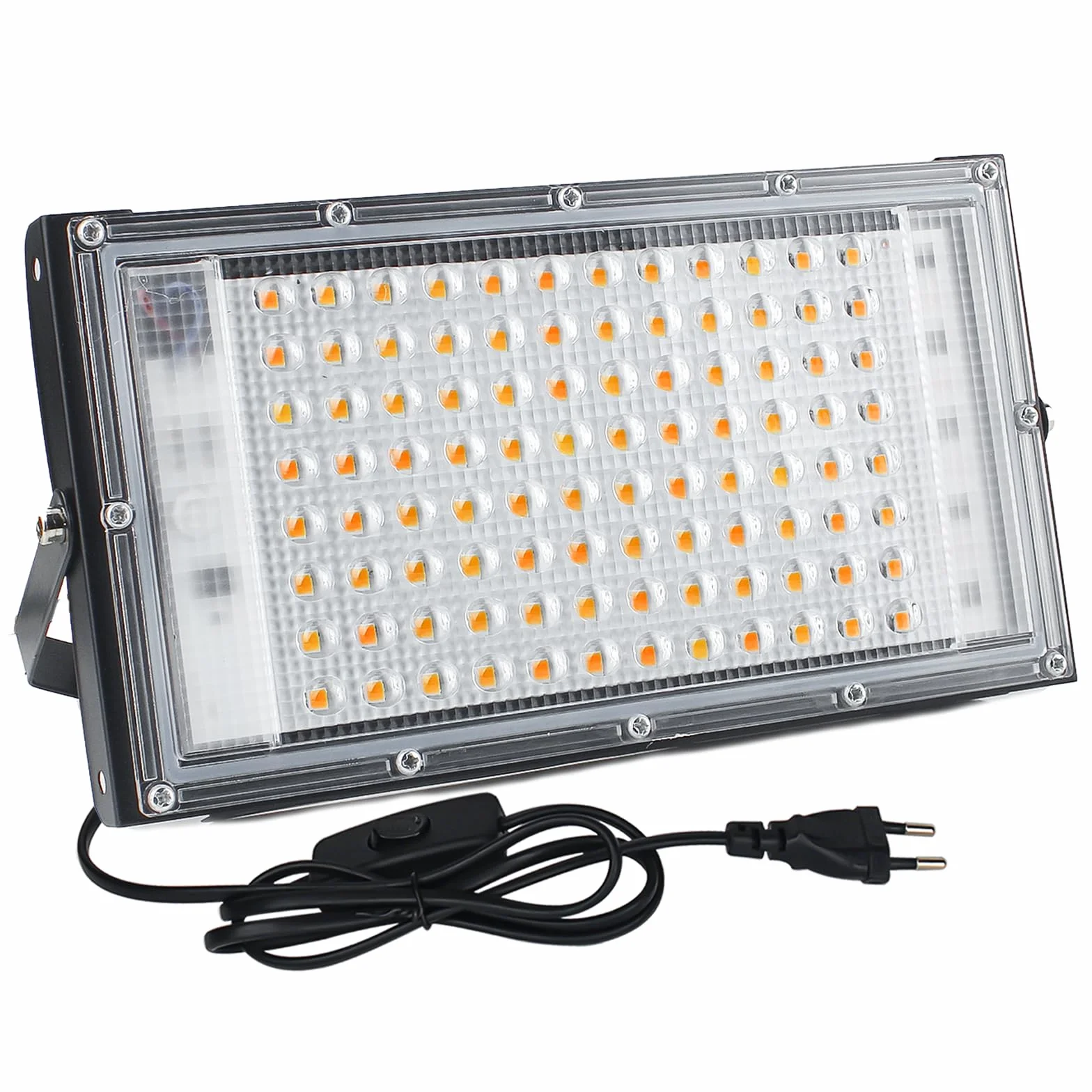 CREATESTAR 100W Faretto LED da Esterno, Faro LED da Esterno 10000Lm Super Luminosa, 3000K Bianco Caldo Faretti led, IP65 Impermeabile Luce di Sicurezza per Garage, Cortile, Giardino
