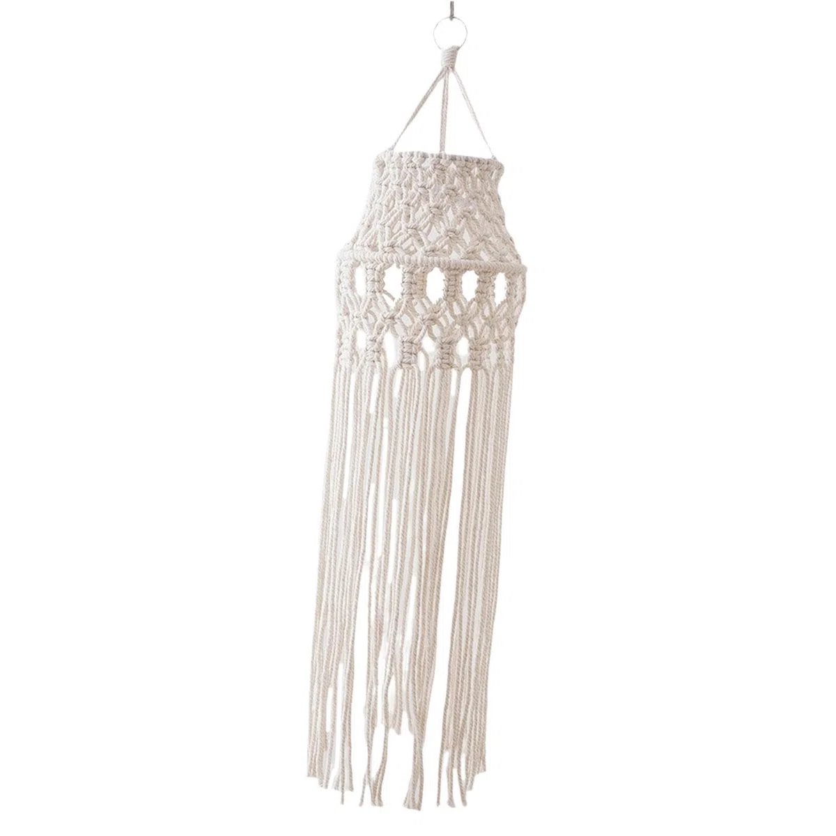 Milageto Paralume per lampade Bohémien, Paralume in macramè, apparecchi di Illuminazione, Copri lampadario a Sospensione Boho per Angolo Soggiorno Ufficio