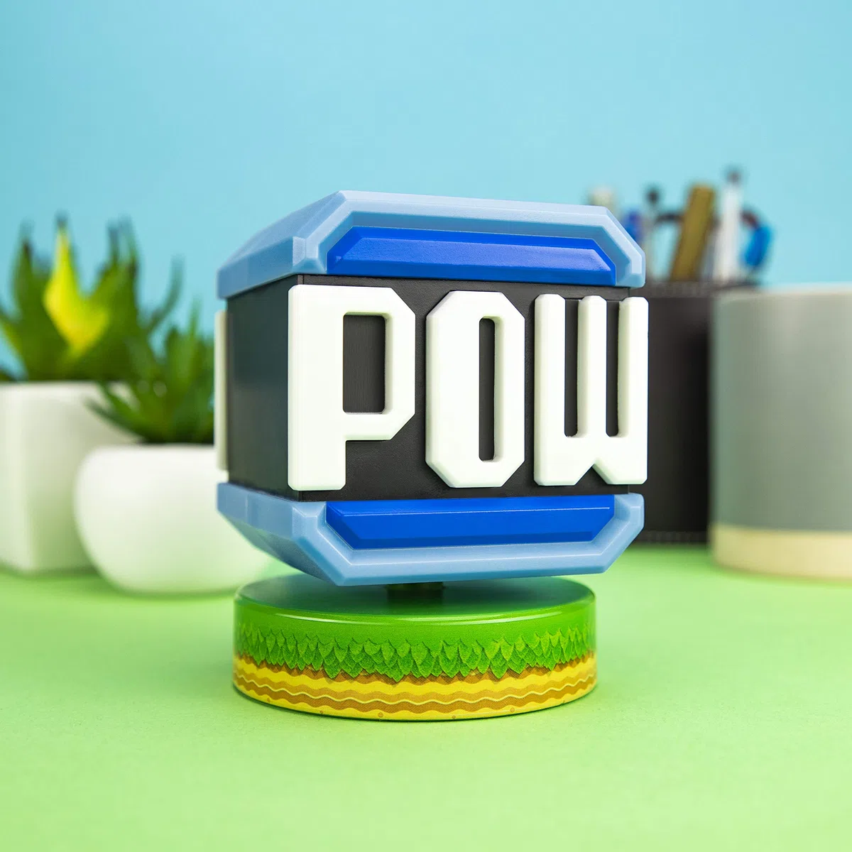 Paladone Super Mario Pow Block Icon Light - Prodotto con licenza ufficiale Nintendo
