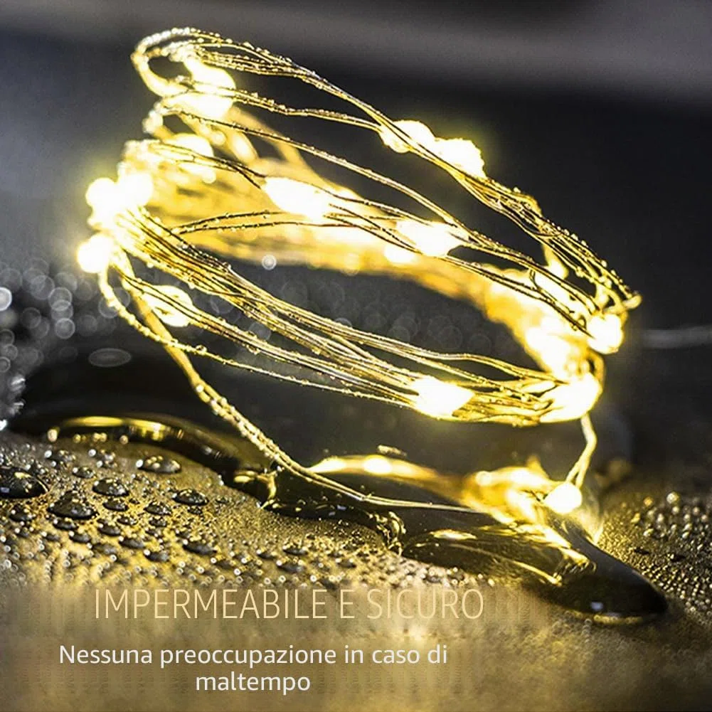 Sostituzione superiore per lampada da annaffiatoio solare con luci a fata bianche calde - Scatola batteria e pannello impermeabili IP65, parte di ricambio per lanterna fai-da-te