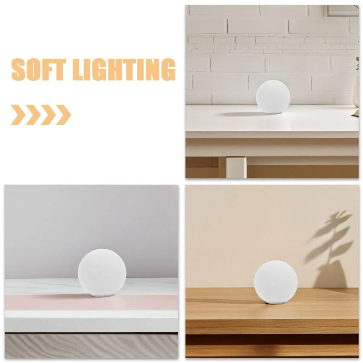 Paralume Design Elegante e Moderno Sferico in Vetro Bianco Opalino 2 Pezzi Base a Vite G9 per Lampade da Soggiorno e Camera da Letto