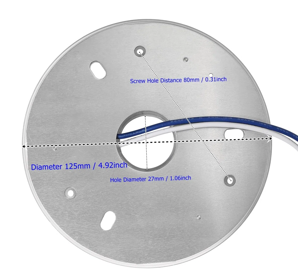 Kit di ricambio per ventola da soffitto LED 12,5 cm 18 W PCB 3000 K 2340 lm 100-265 V ETL (bianco caldo 3000 K)