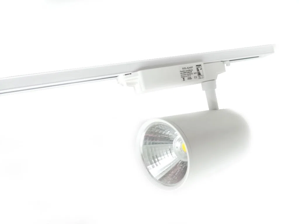Binario LED Monofase 2m Bianco per faretto a binario 220V BIN-MONO-2M-WH