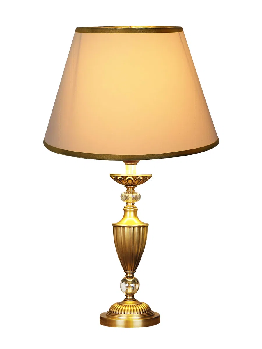DULEE 11.8" E27/E14 Screw Paralume da Tavolo Tessuto Fatto a Mano Paralumi da Terra,Semplice Lampada da Tavolo,Paralume da Comodino,(Top)18cm x (Height)20cm x (Bottom)30cm,Bianco con finiture dorate