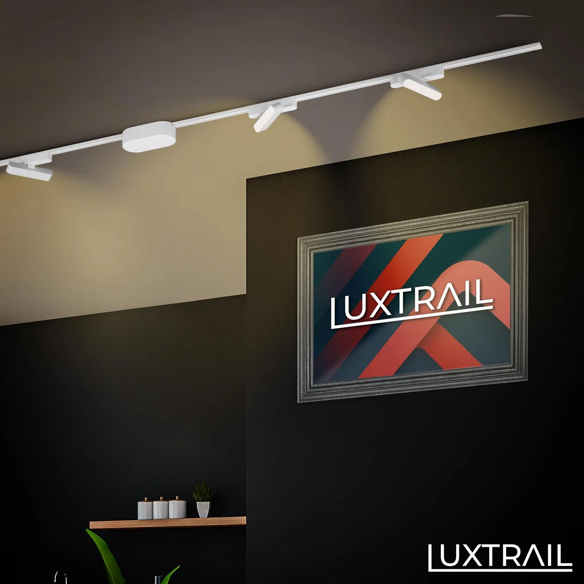 BRILONER - Sistema a binario Luxtrail LED Tracklight, Bianco caldo, Orientabile, Accessori, Spot LED, Faretto, Spot da soffitto, Lampade, Lampada da soffitto, Plafoniera, 130 mm, Bianco