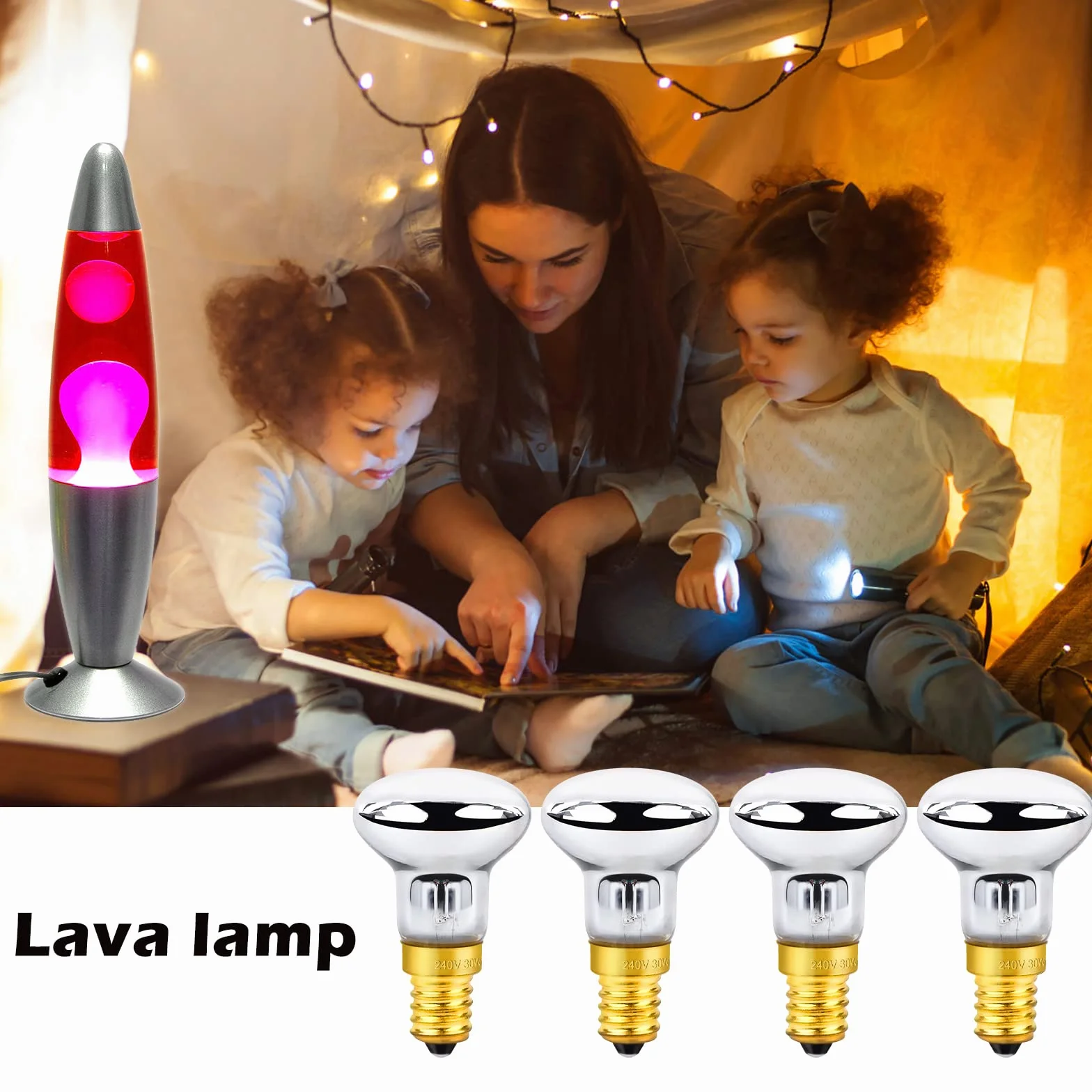 6 Pezzi Lava Lampadina E14 30W R39 Lampadina a Incandescenza, Luce Calda 2700K, 340LM, AC 230V, Filamento R39 Attacco Piccolo per Lavalamp, Lampade a Lava, Lampada Vulcano, Lampada Bolle