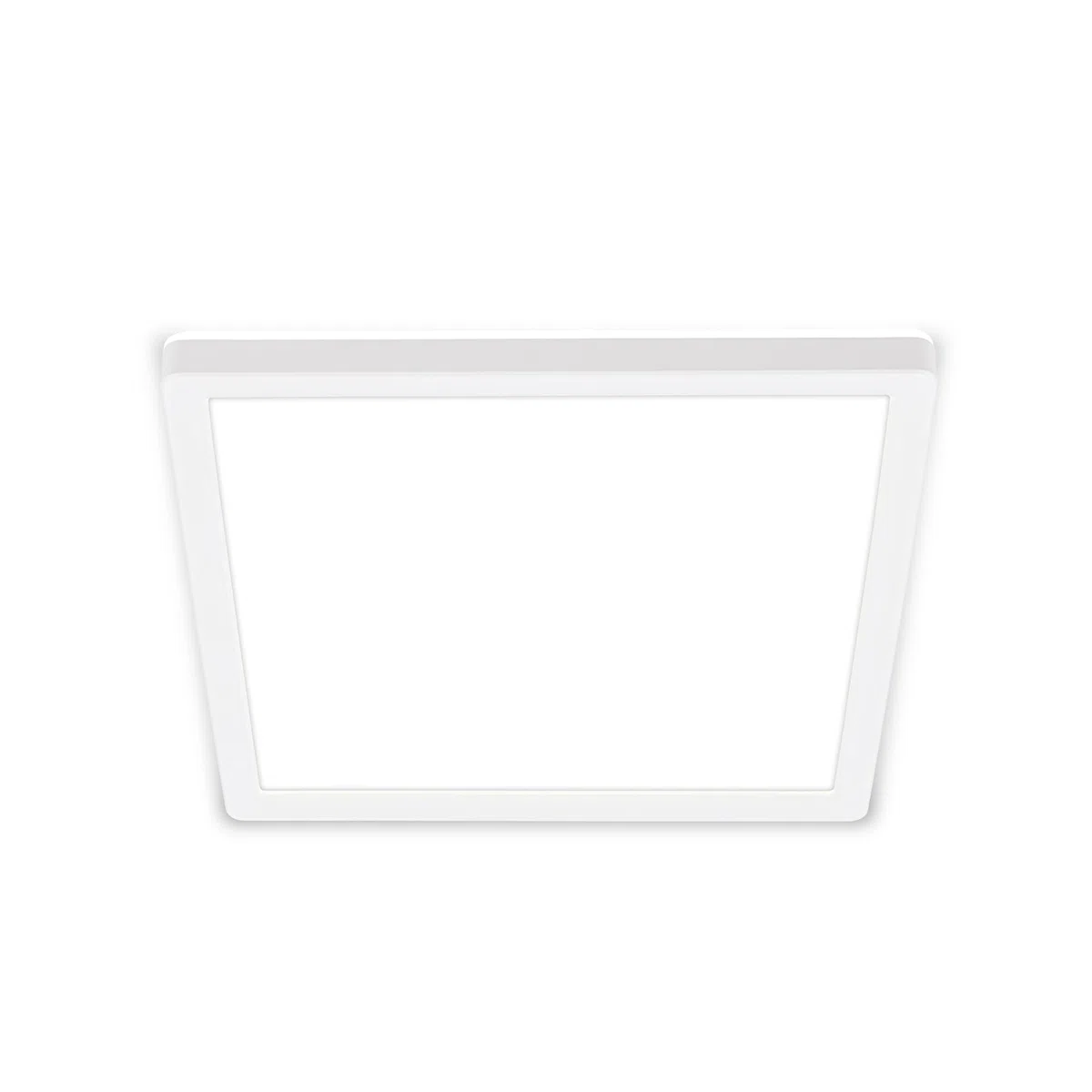 Briloner - Lampada da soffitto a LED, luce indiretta, design piatto e moderno, luce bianca neutra 4000K, lampadario da soggiorno, plafoniera da cucina, 24x24x3 cm, colore bianco opaco