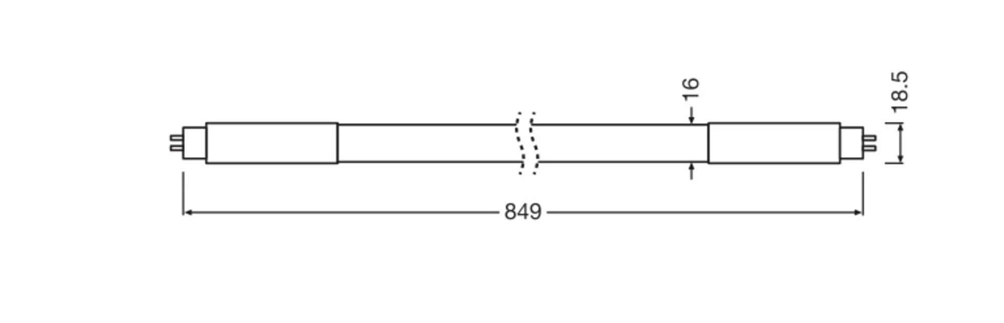 LEDVANCE Tubo LED T5 Performance (HF) High Efficiency 10W 1350lm - 830 Luce Calda | 85cm - Sostitutiva 21W