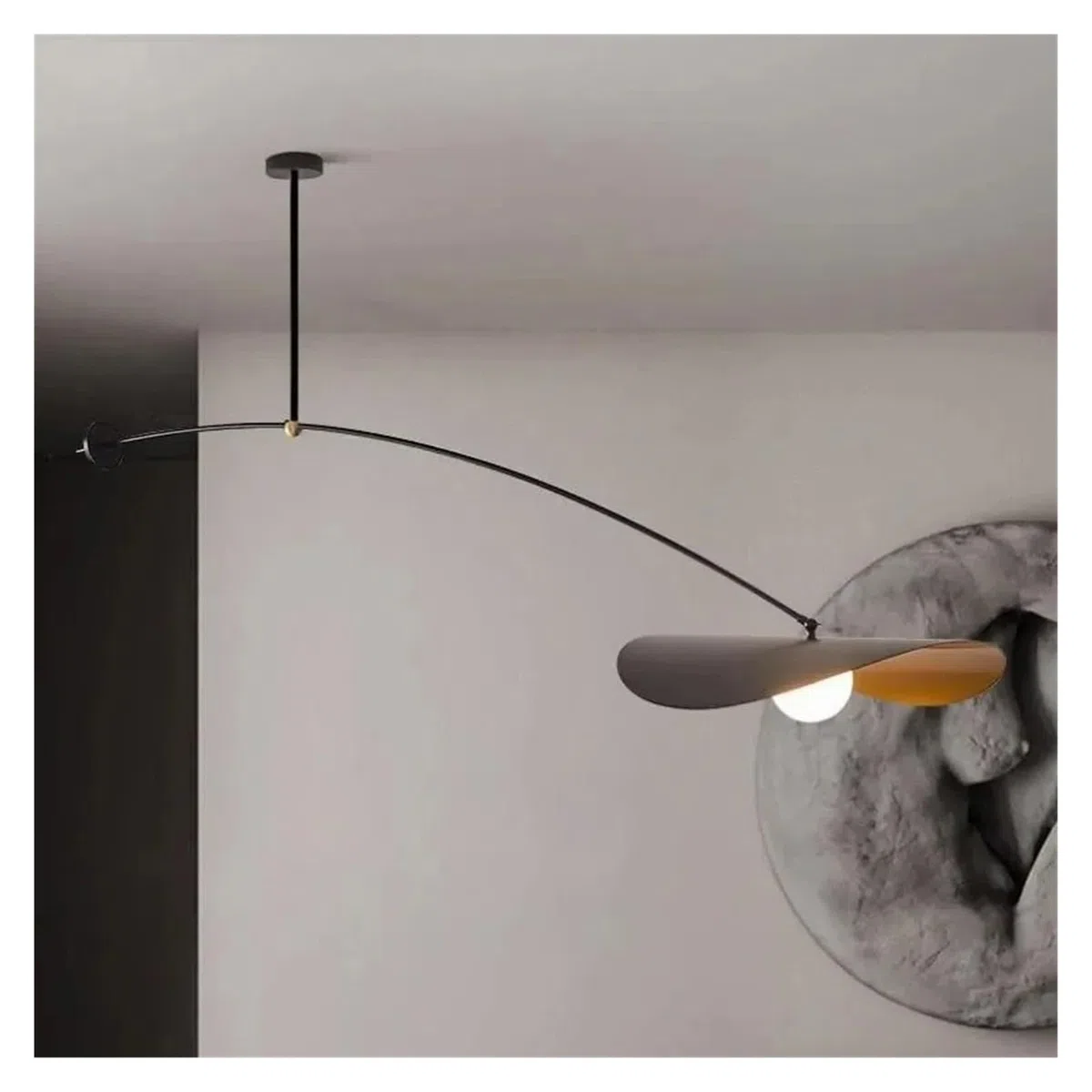 KKXXYQFC Lampada da Parete, Soggiorno Minimalista, Studio, Camera da Letto, lampadari, Sala da Pranzo, personalità Creativa, Lampada da Parete Artistica con Braccio oscillante (Calda, Lampada da