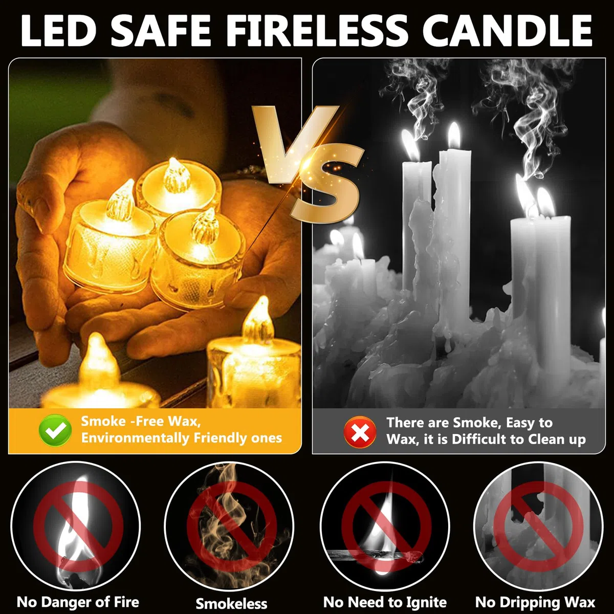 Candele a LED,35 pezzi Senza Fiamma,candele led con Batterie,Candele Elettriche luci tealight luci a LED realistiche per Matrimoni,vacanze,feste,Natale,Decorazioni Giardino(luce giallo calda)