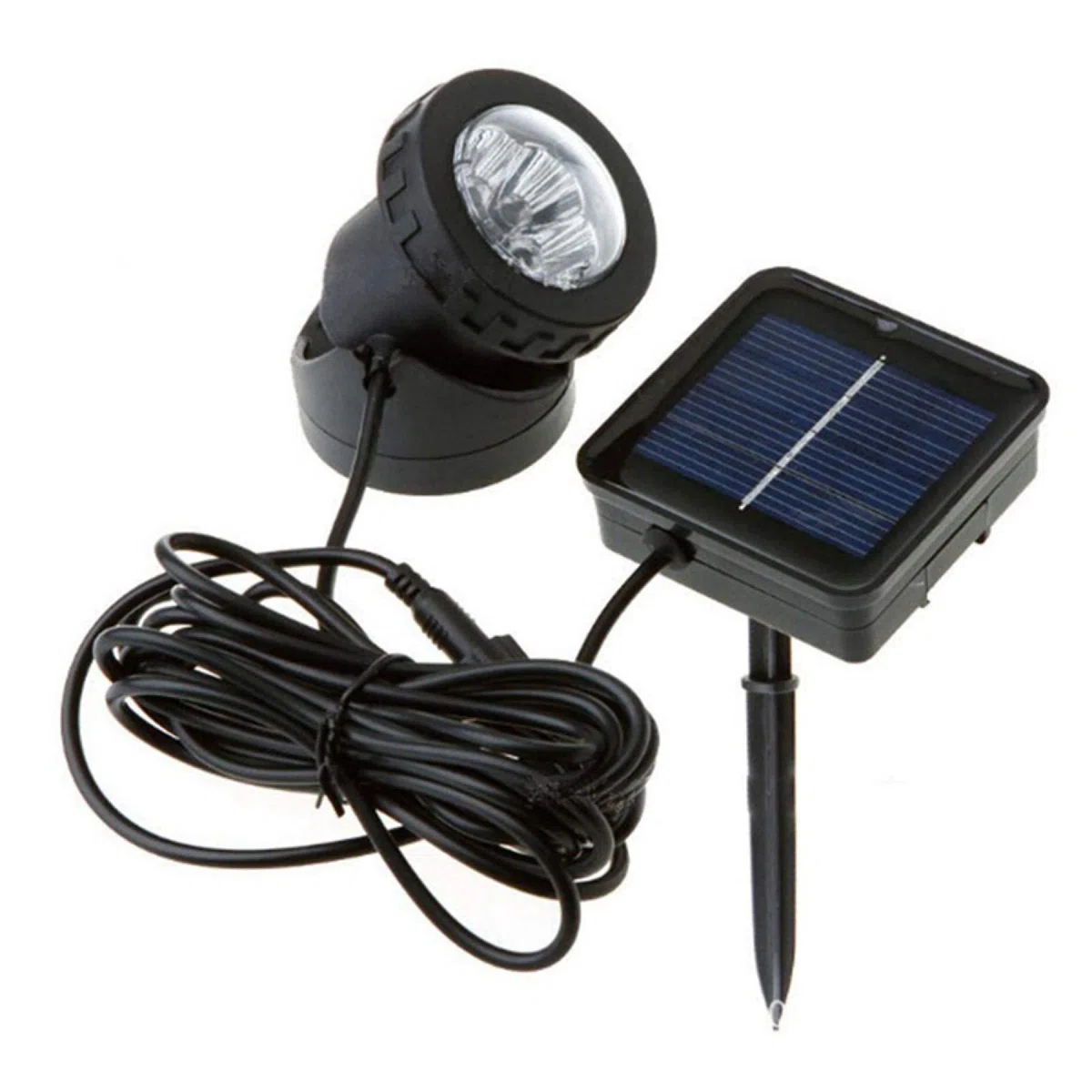 Luce solare subacquea per laghetto, impermeabile, lampada sommergibile, 6 LED, luce per acquario, per giardino, vialetto, cortile, portico, passerella, piscina, patio