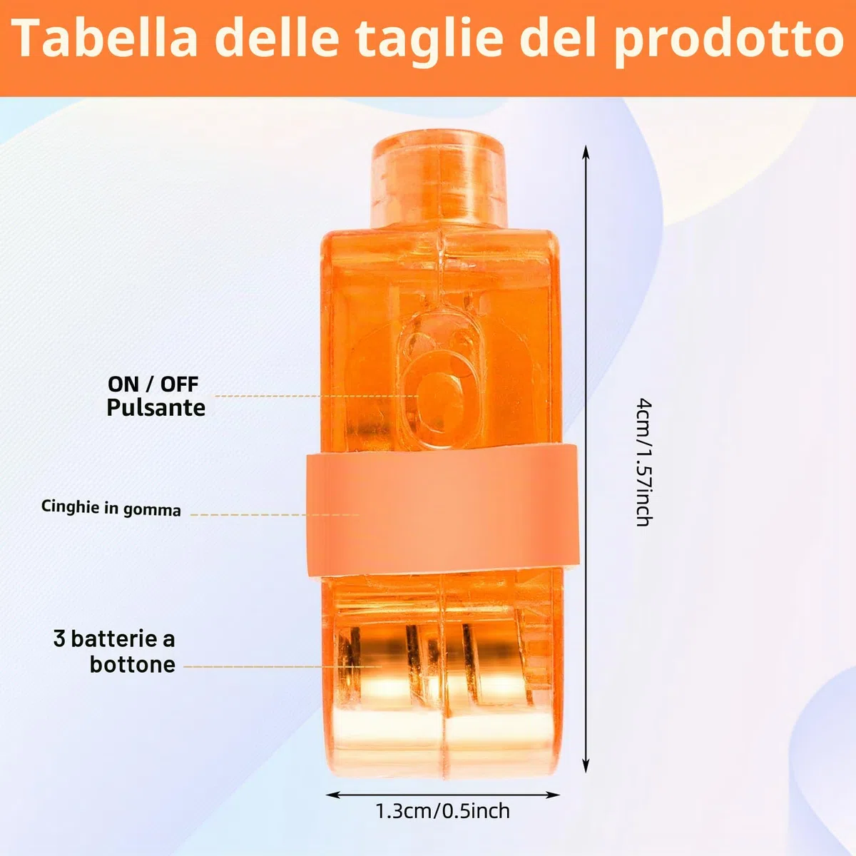 40 Pezzi Torcia a Led con Dita Colorate a Led, Anello a Dito Luminoso, Torce a Led da Agganciare Alle Dita, Torcia per Bambini, per Feste, Balli, Discoteche