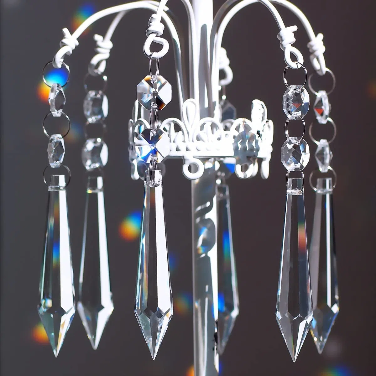 20 ciondoli di ricambio per lampadario, 76 mm, cristalli decorativi