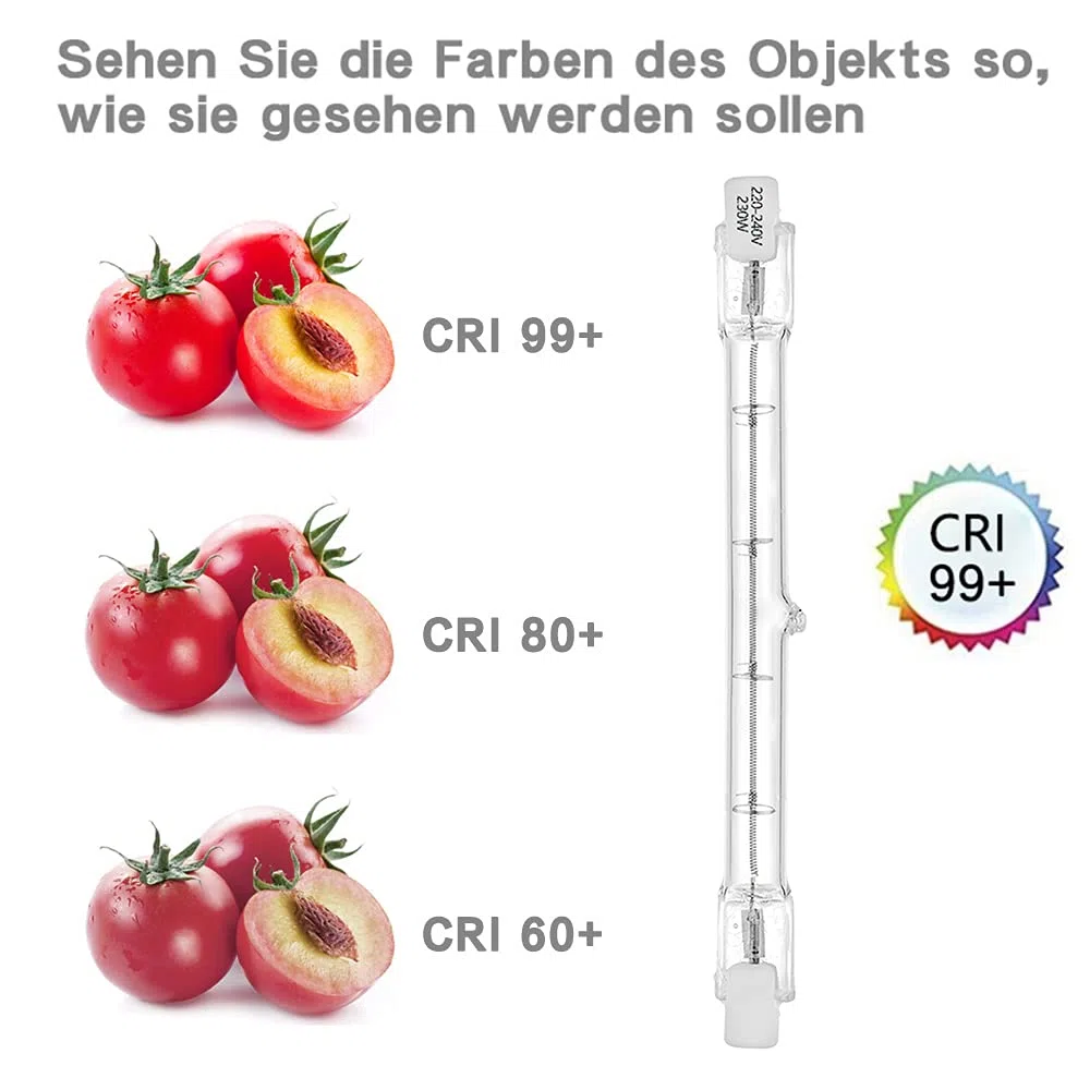 Lampada alogena lineare r7s 118mm 230w alogena Bar 230v 2700k bianco caldo dimmerabile (5 pz)