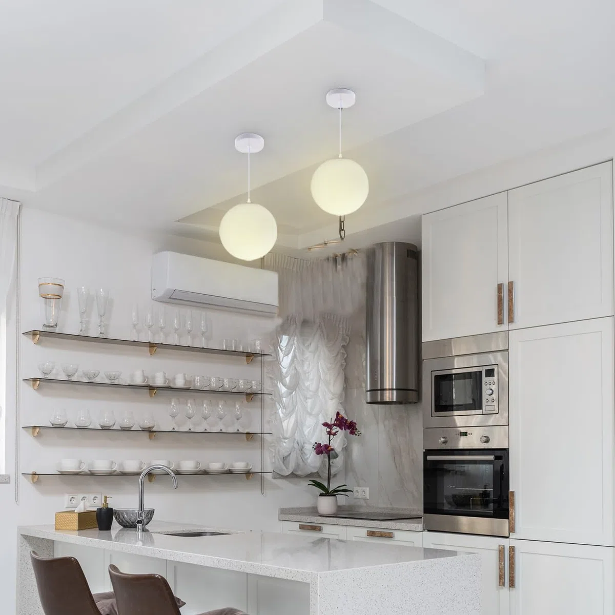 OSALADI G9 Paralume In Luce Mini Fuori Di Fissaggio Ombre Paralumi Appesi Lampada A Sfera Paralume per Lampadari