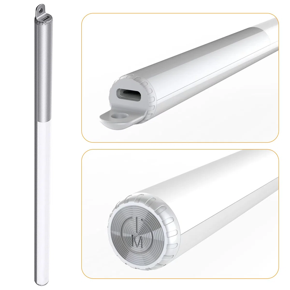 GAOUTO Lampada da trucco LED ricaricabile tramite USB, lampada a specchio LED dimmerabile, lampada a specchio moderna per bagno e toeletta