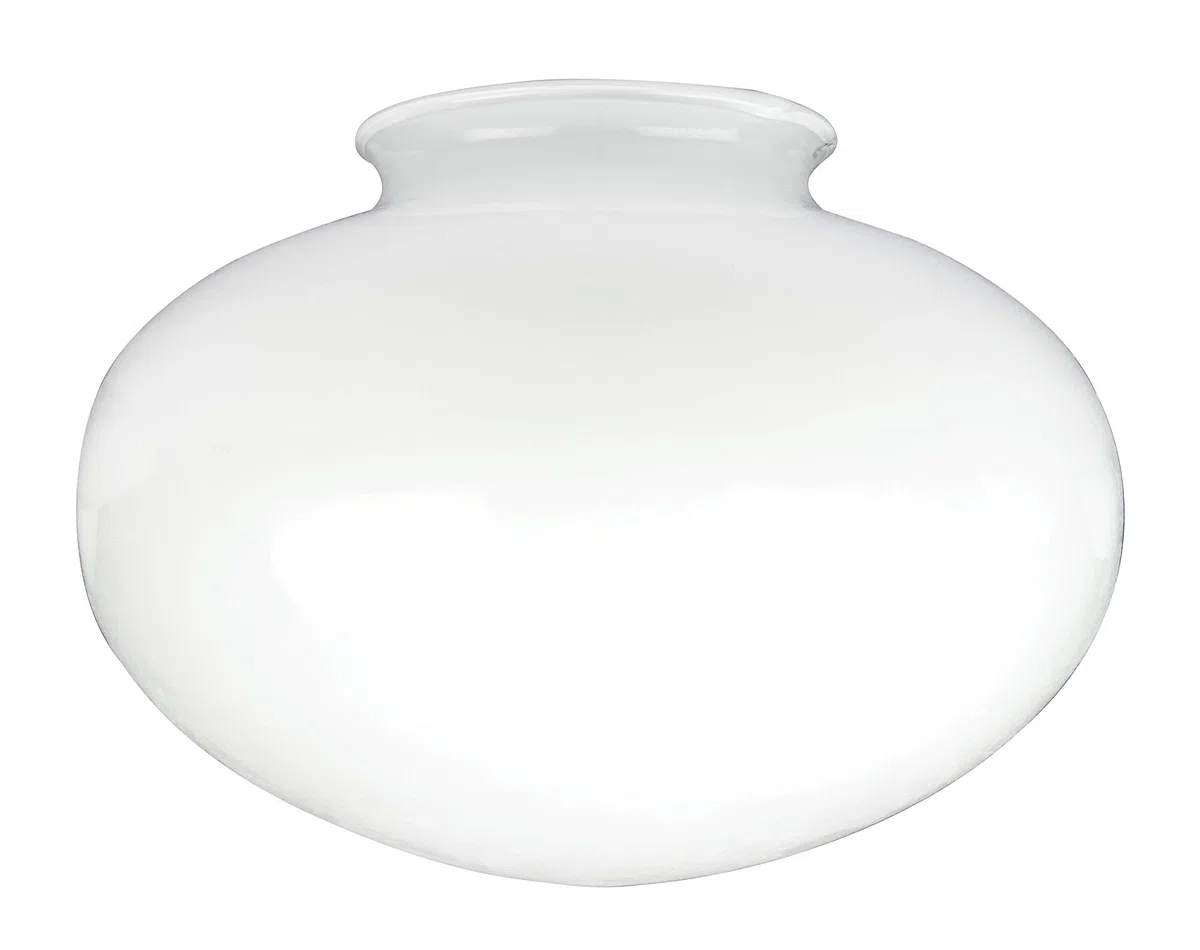 Westinghouse 8705140 Paralume Opal Frosted Mushroom Shade, Vetro, Bianco