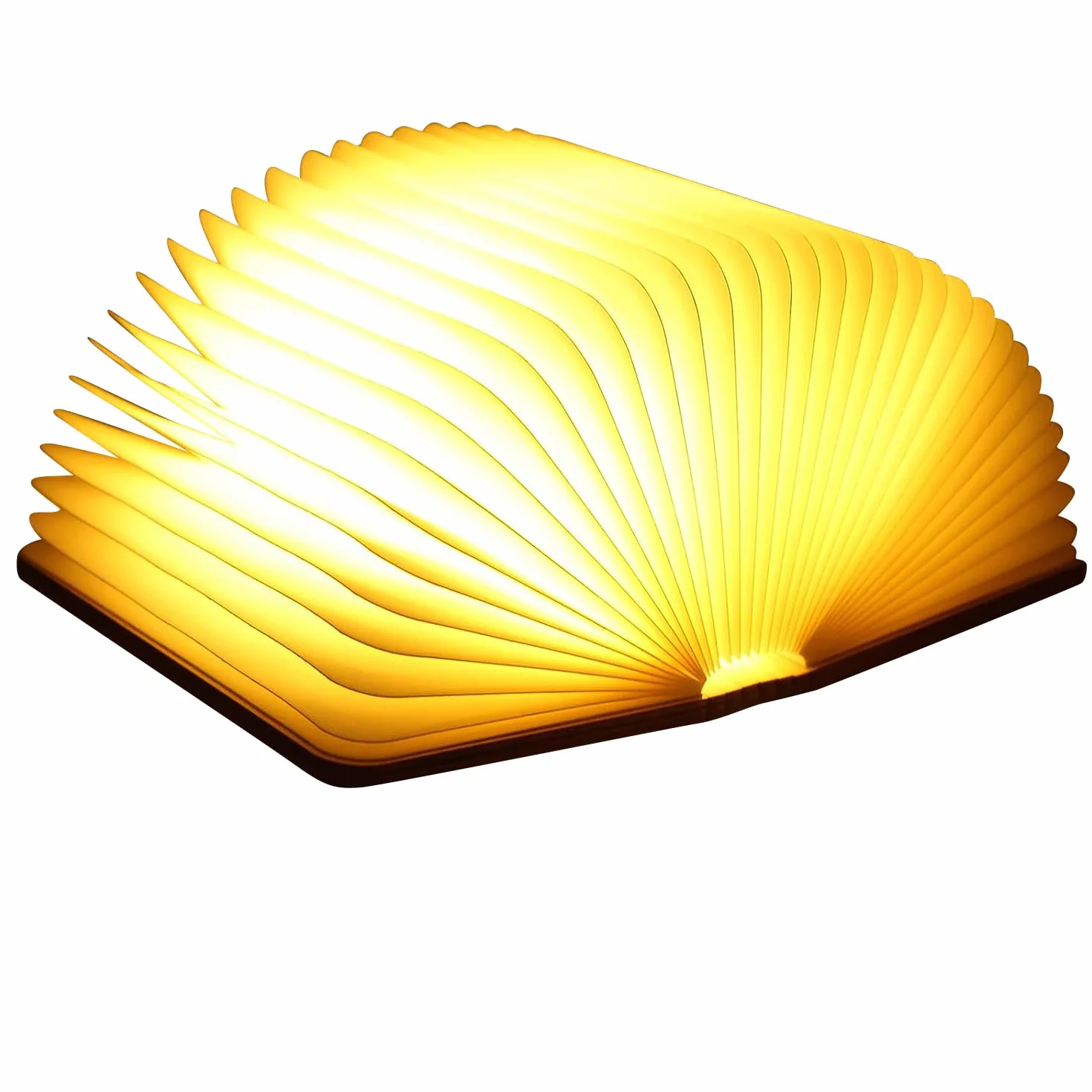 Lampada a LED, pieghevole, lampada da libro, luce illuminazione d'atmosfera, ricaricabile tramite USB, bianca calda, notturna, comodino per bambini, fidanzata, regalo la casa